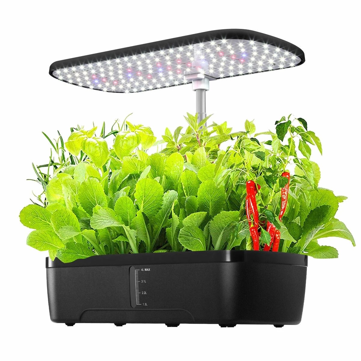 1 Maxkon 12 Pods Hydroponics Growing System Indoor Herb Garden Kit Plant, 1 of 3