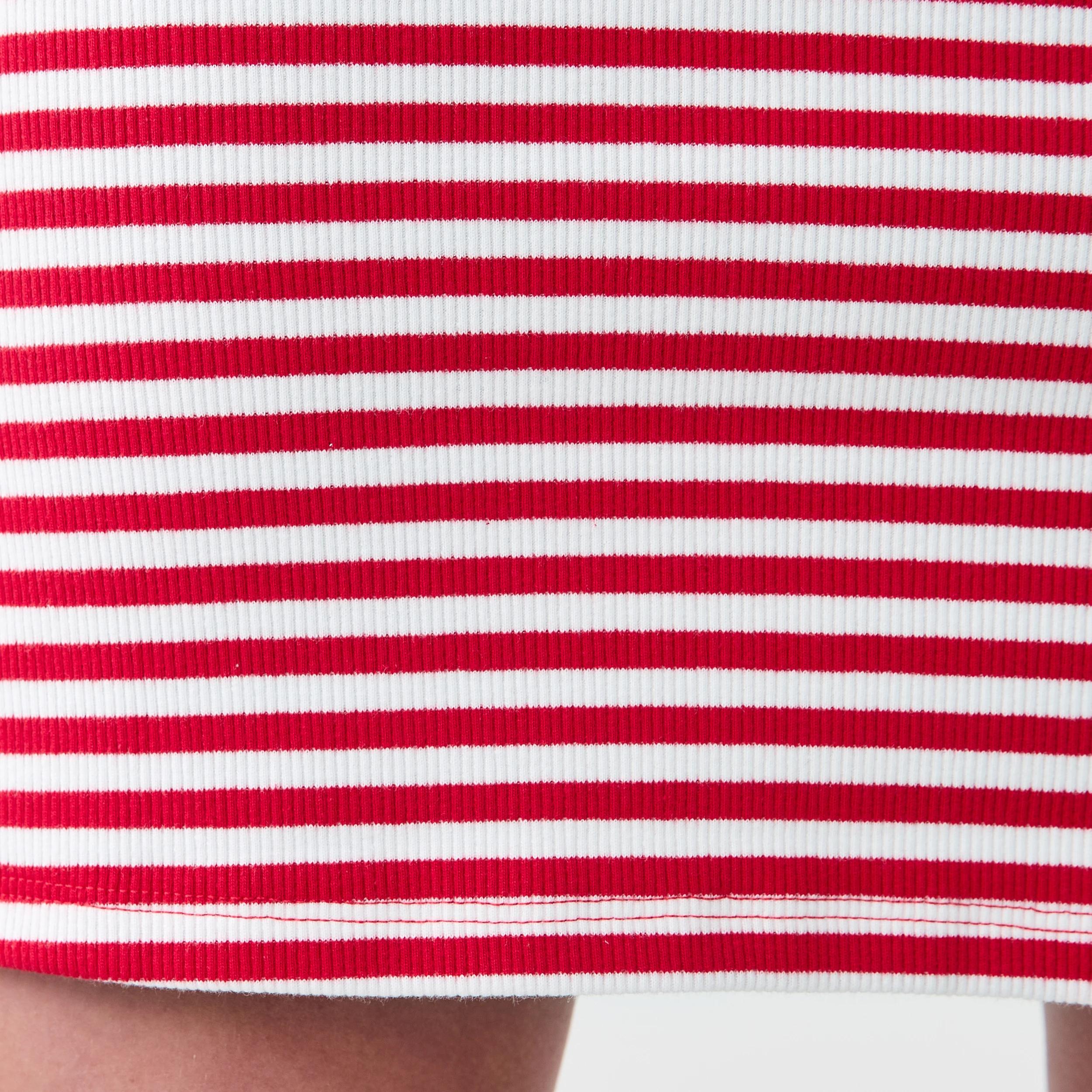 5 Rib Tank Dress Red Stripe, 5 of 7