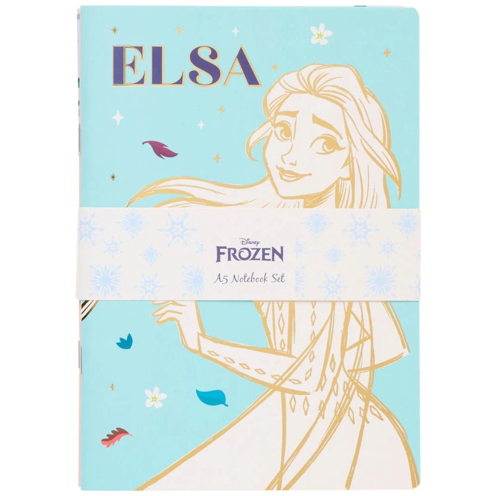 1 Disney Frozen A5 Notebook 64 Pages 3 Pack, 1 of 5