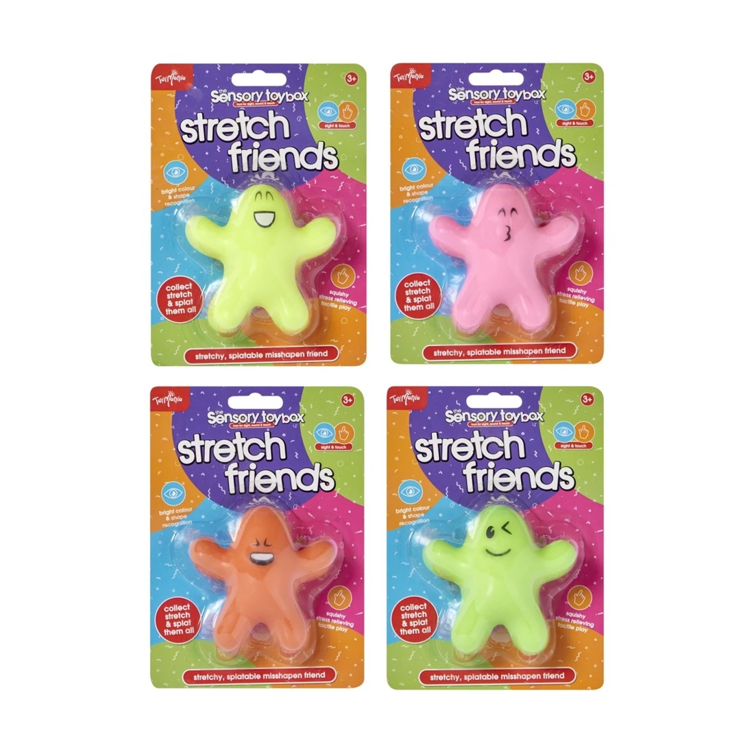 9 ToyMania The Sensory Toy Box Stretch Friends - Assorted, 9 of 9