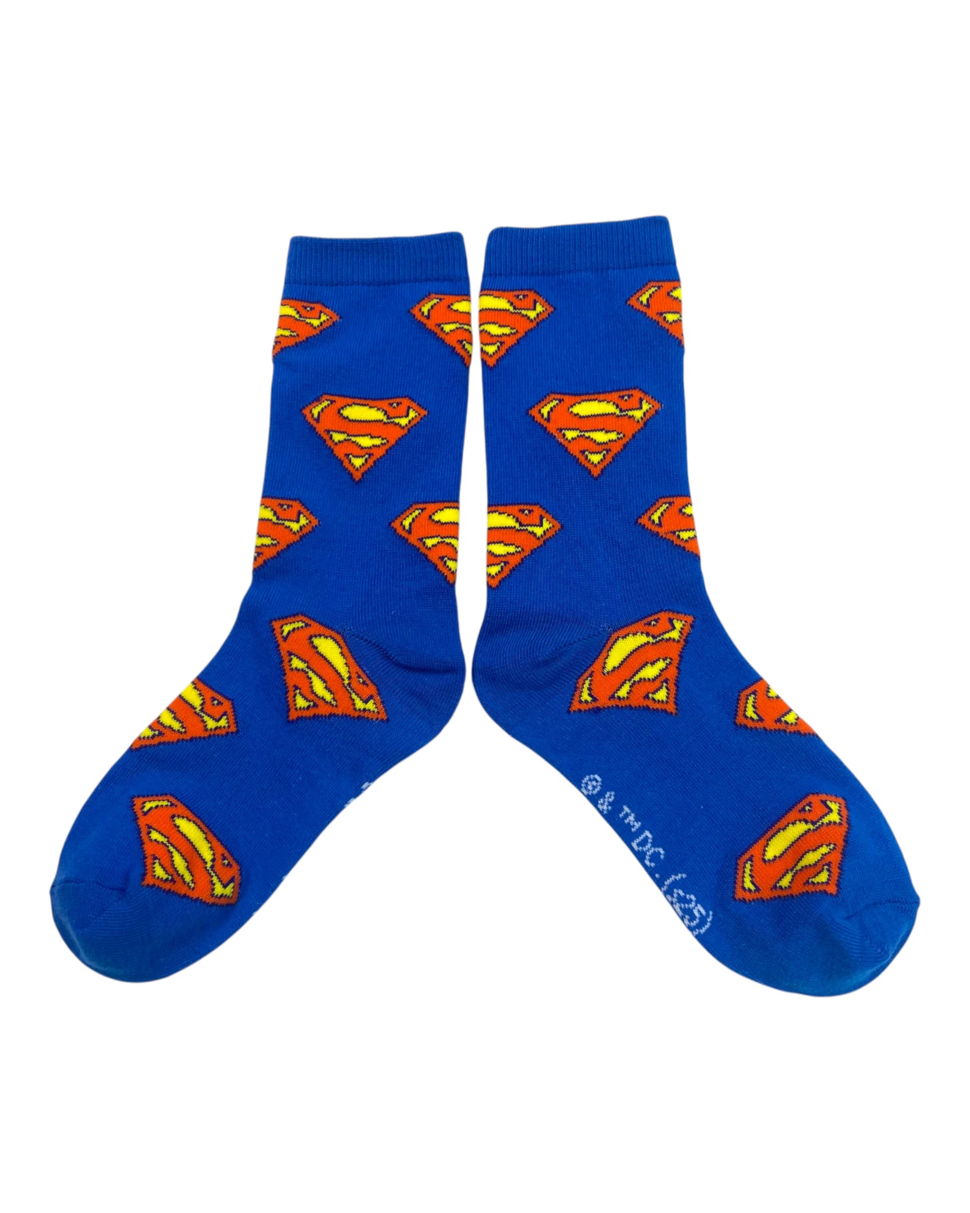 2 Warner Bros Superman Crew Kids Sock 4 Pack Asst. Size - 9-12, 2 of 5