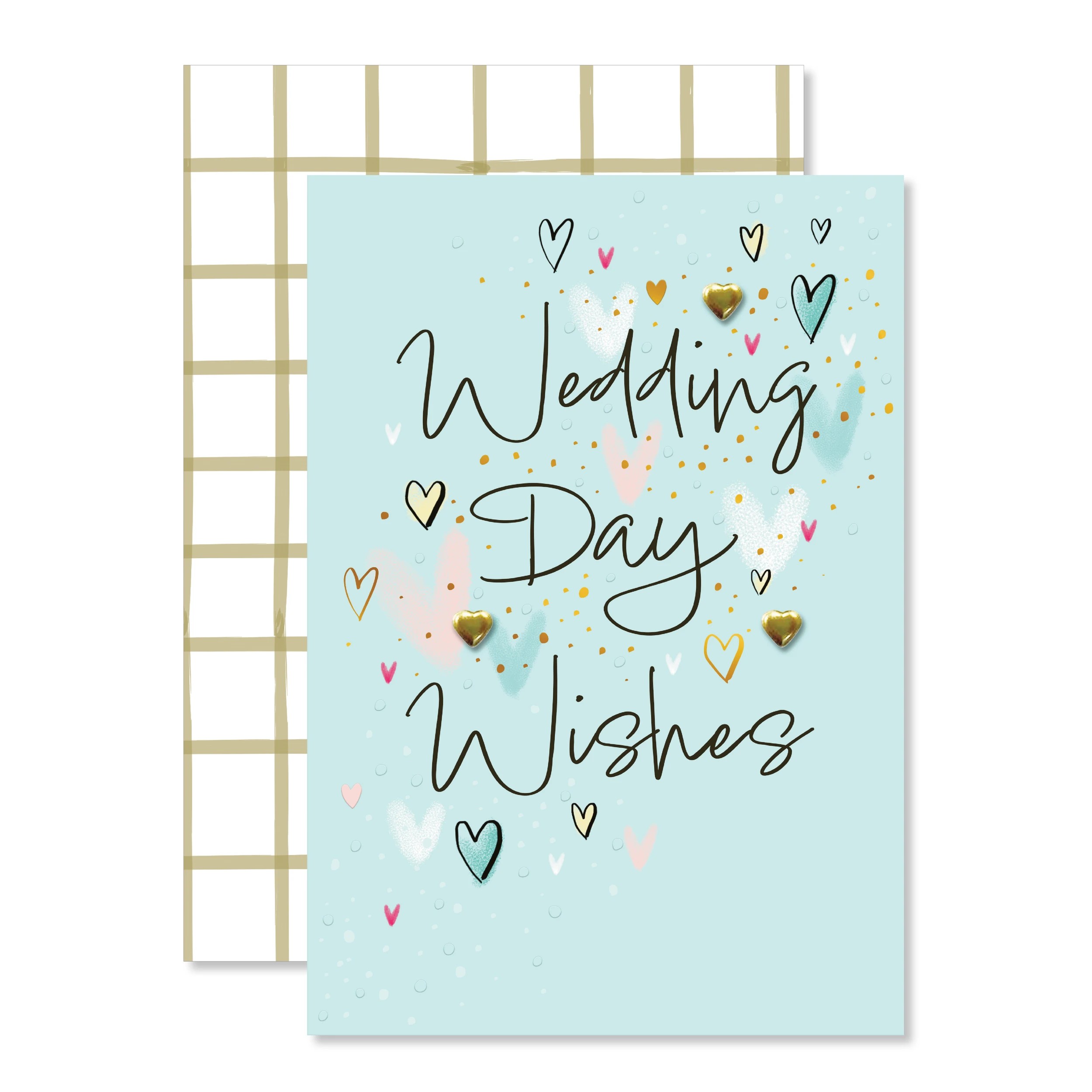 1 Hallmark Wedding Card - Blue Confetti, 1 of 3