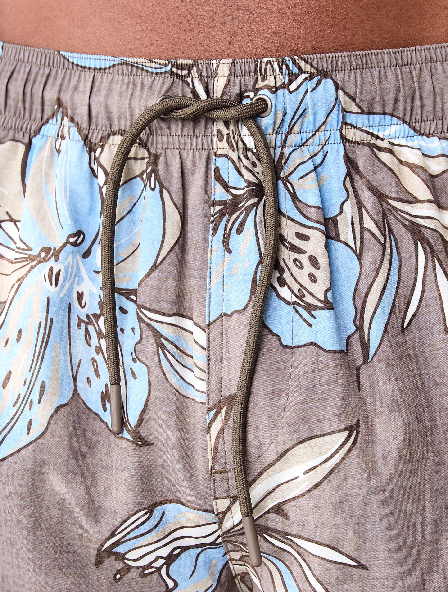 6 Regular Print Boardshorts Brn Floral, 6 of 7