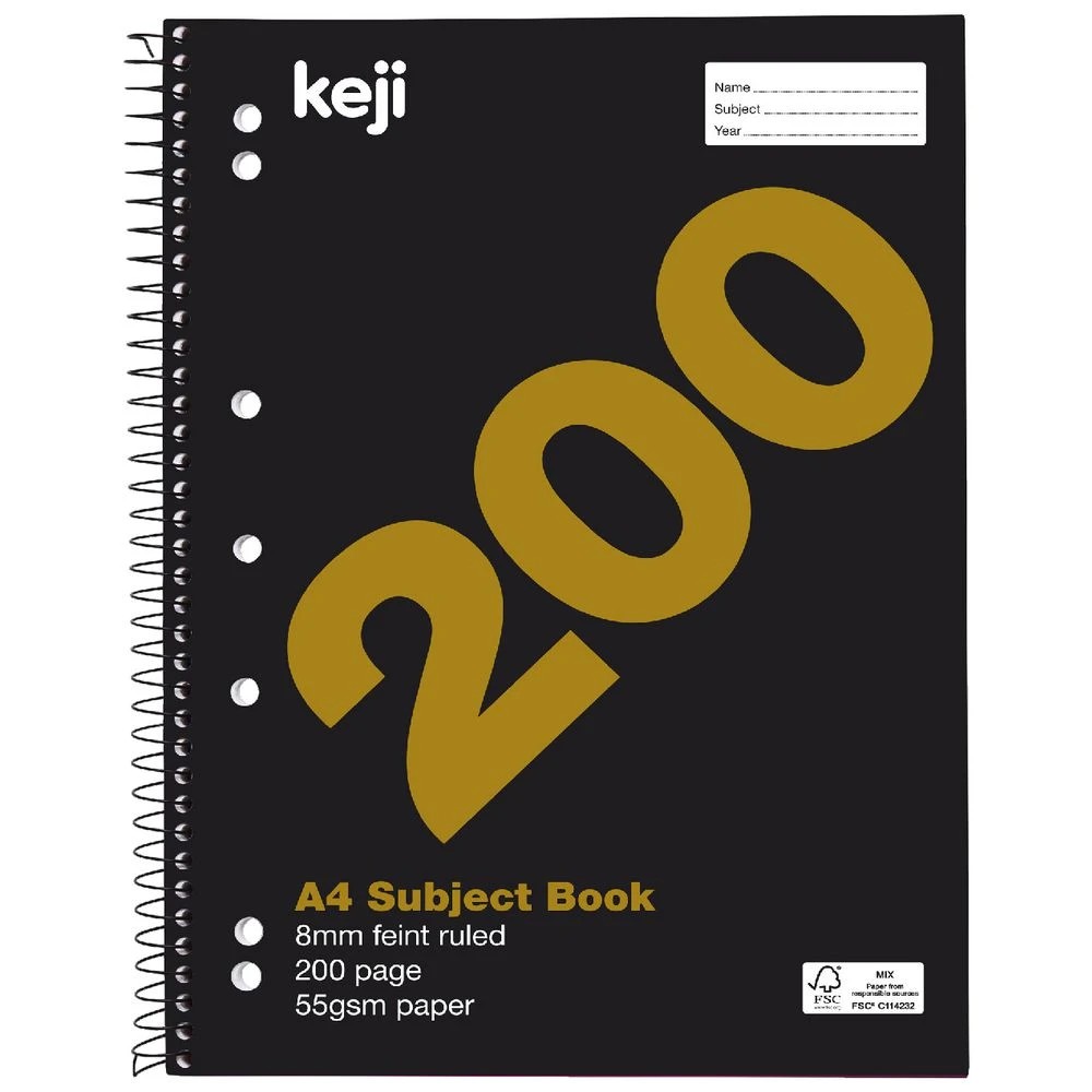 4 Keji 5 Subject Notebook 200 Page, 4 of 4