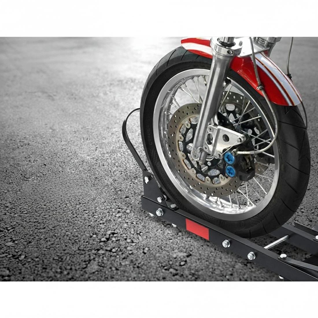 4 Giantz Motorcycle Carrier Rack Ramp, 2" Towbar Adjustable Height - Black, 4 of 7