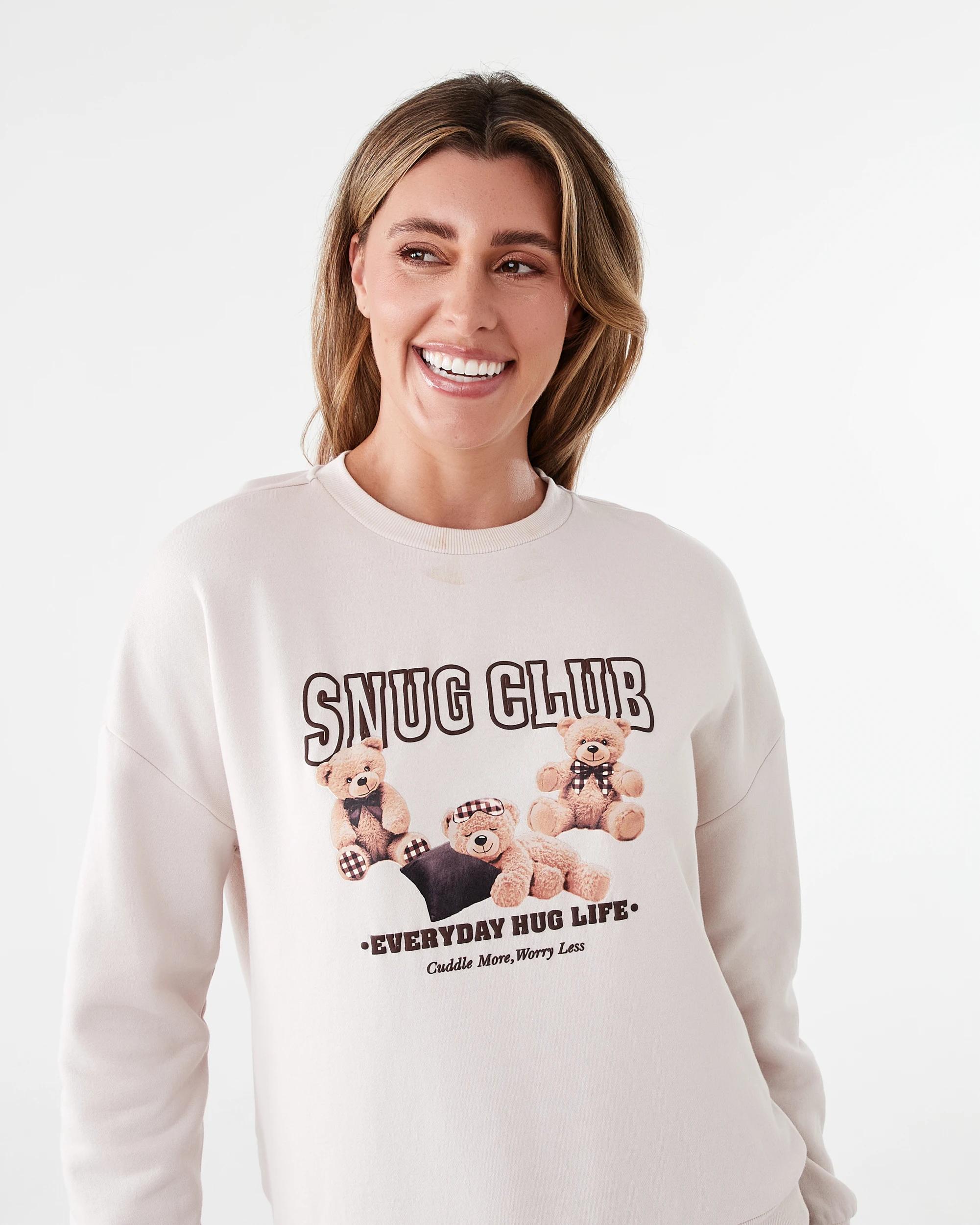 8 Sweat Top and Flannel Pants Pyjama Set Snug Club, 8 of 10