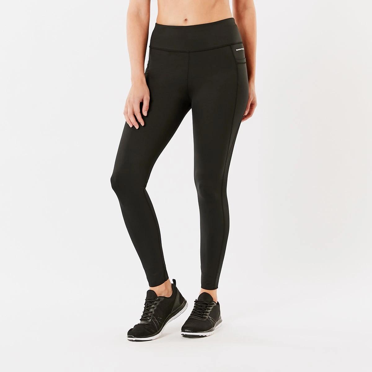 1 Active Womens Full Length Training Leggings BLACK, 1 of 6