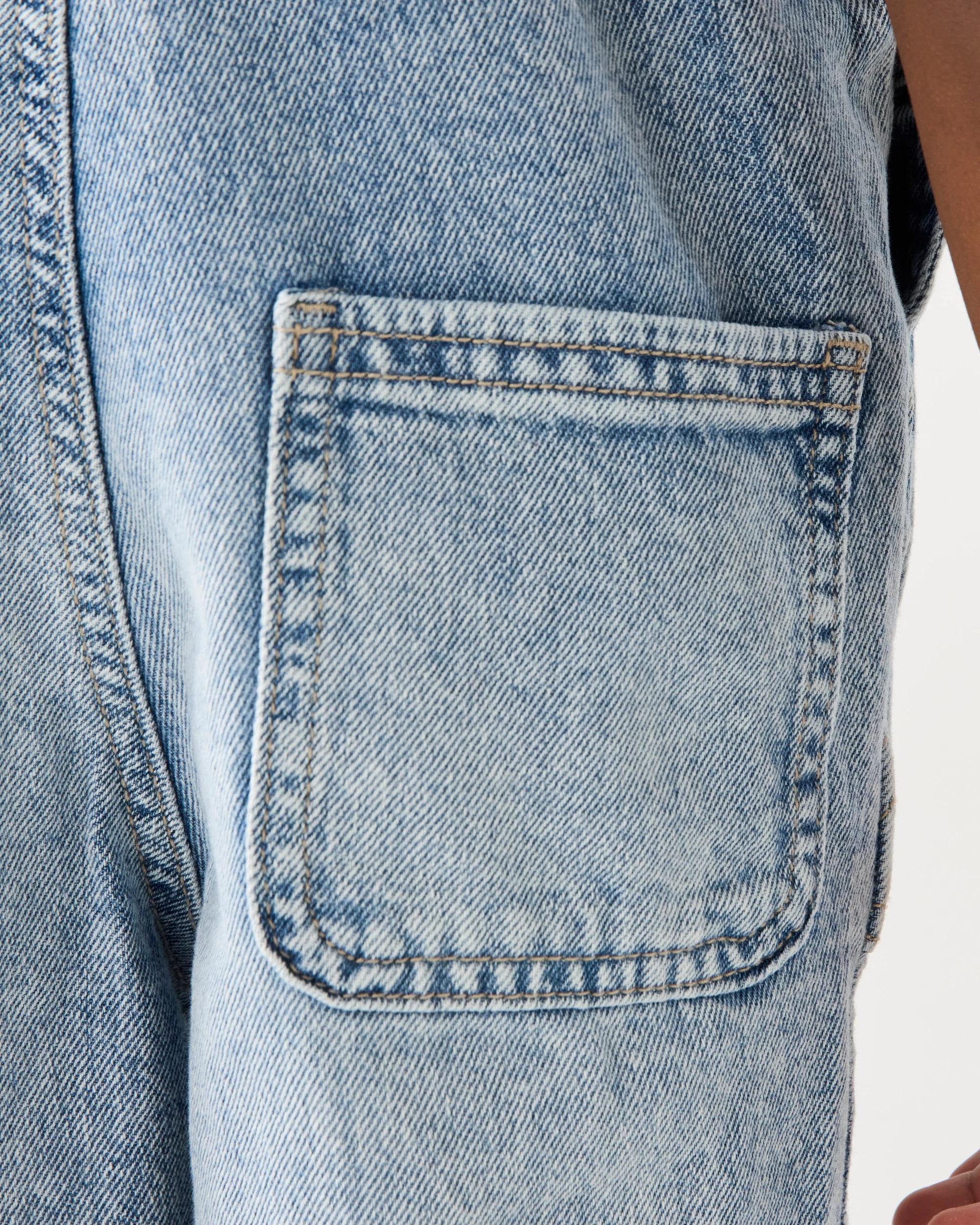 6 Denim Overalls Bleach Blu, 6 of 8