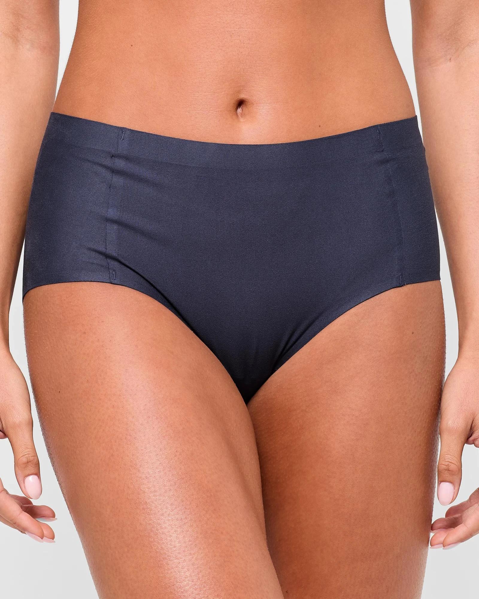 2 Target 2 Pack Bonded No Show Midi Briefs BARE BEAUTY/WINTER BLUE, 2 of 8
