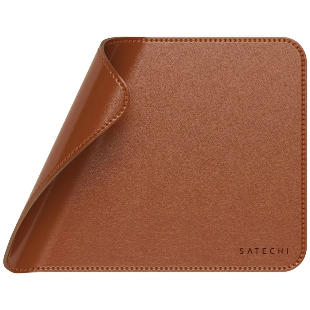 3 Satechi Vegan Leather Mouse Pad Brown, 3 of 5