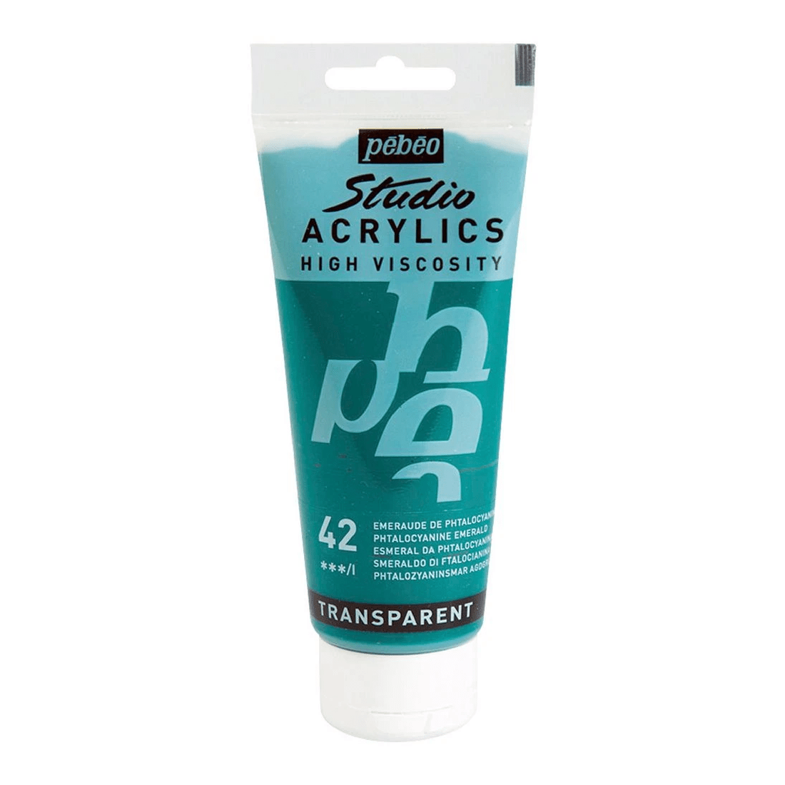1 Pebeo Studio Acrylic Paint 100mL Phthalo Green, 1 of 2