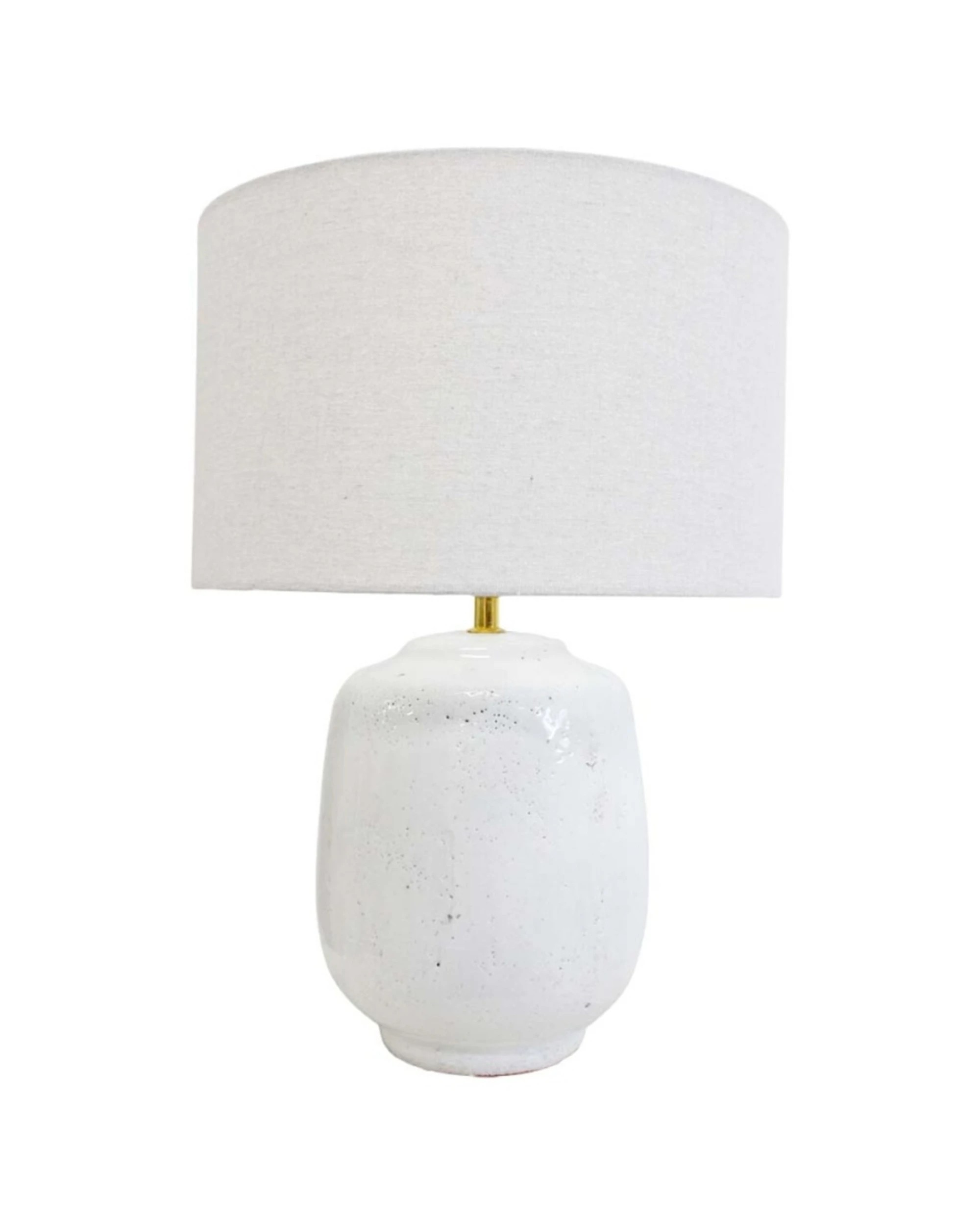 2 LVD Sierra Hand-Glazed Terracotta Base Table Lamp Home Decor 35x35x50.5cm - White, 2 of 2