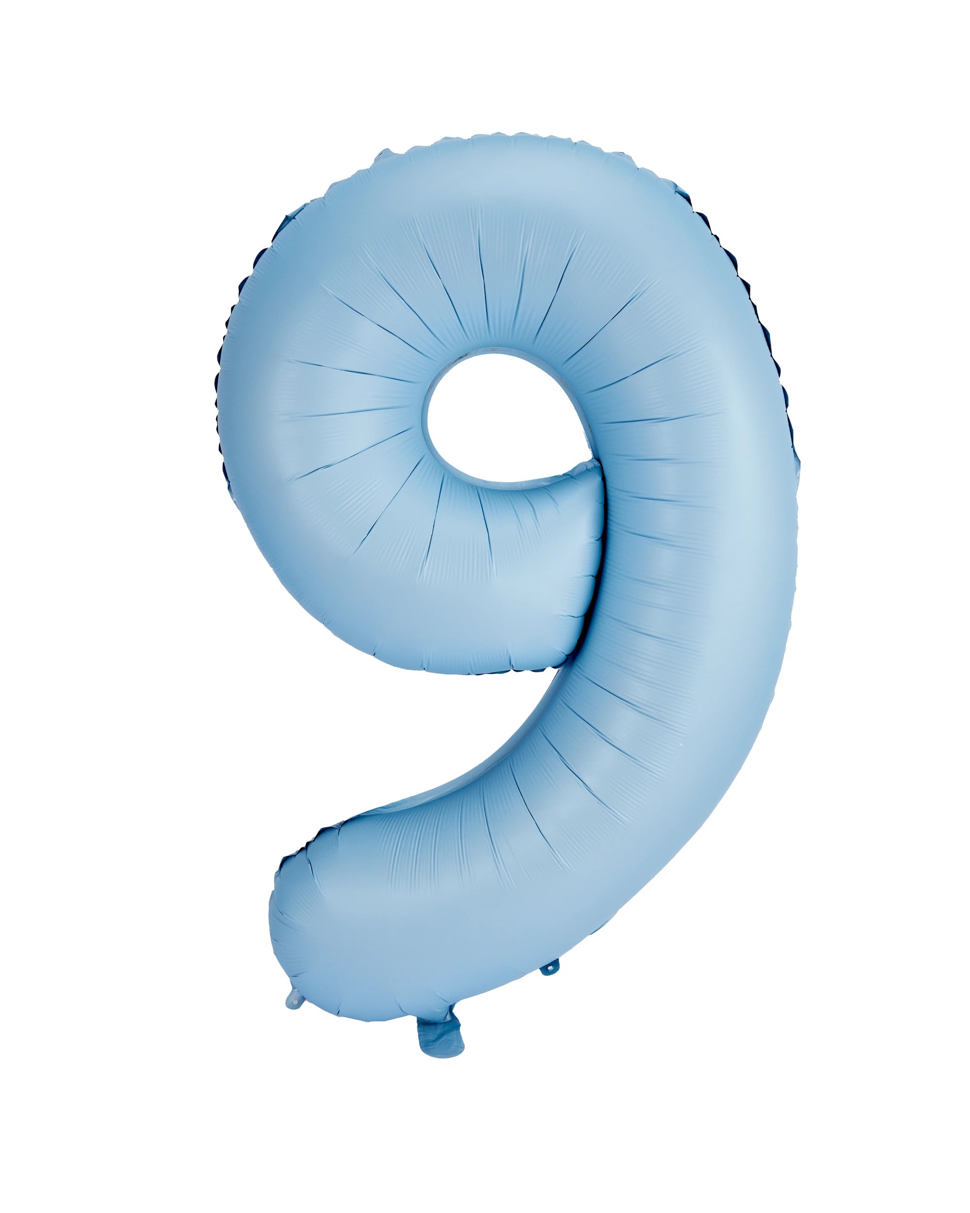 1 Giant Matte Blue Number 9 Foil Balloon, 1 of 5