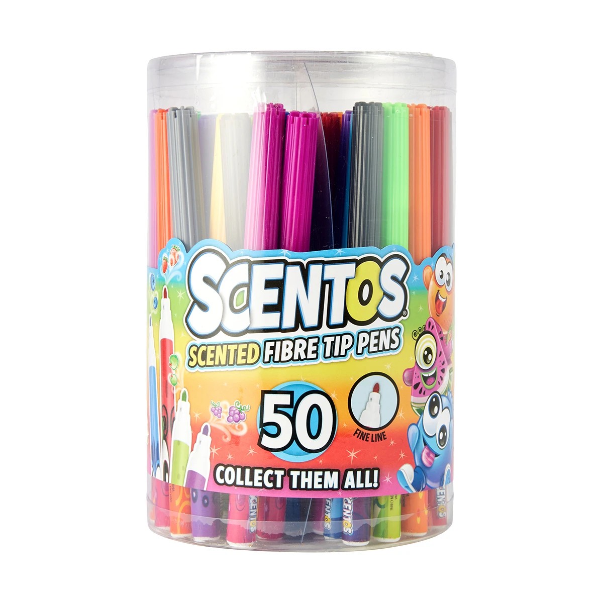 1 50 Pack Scentos Scented Fibre Tip Pens, 1 of 4
