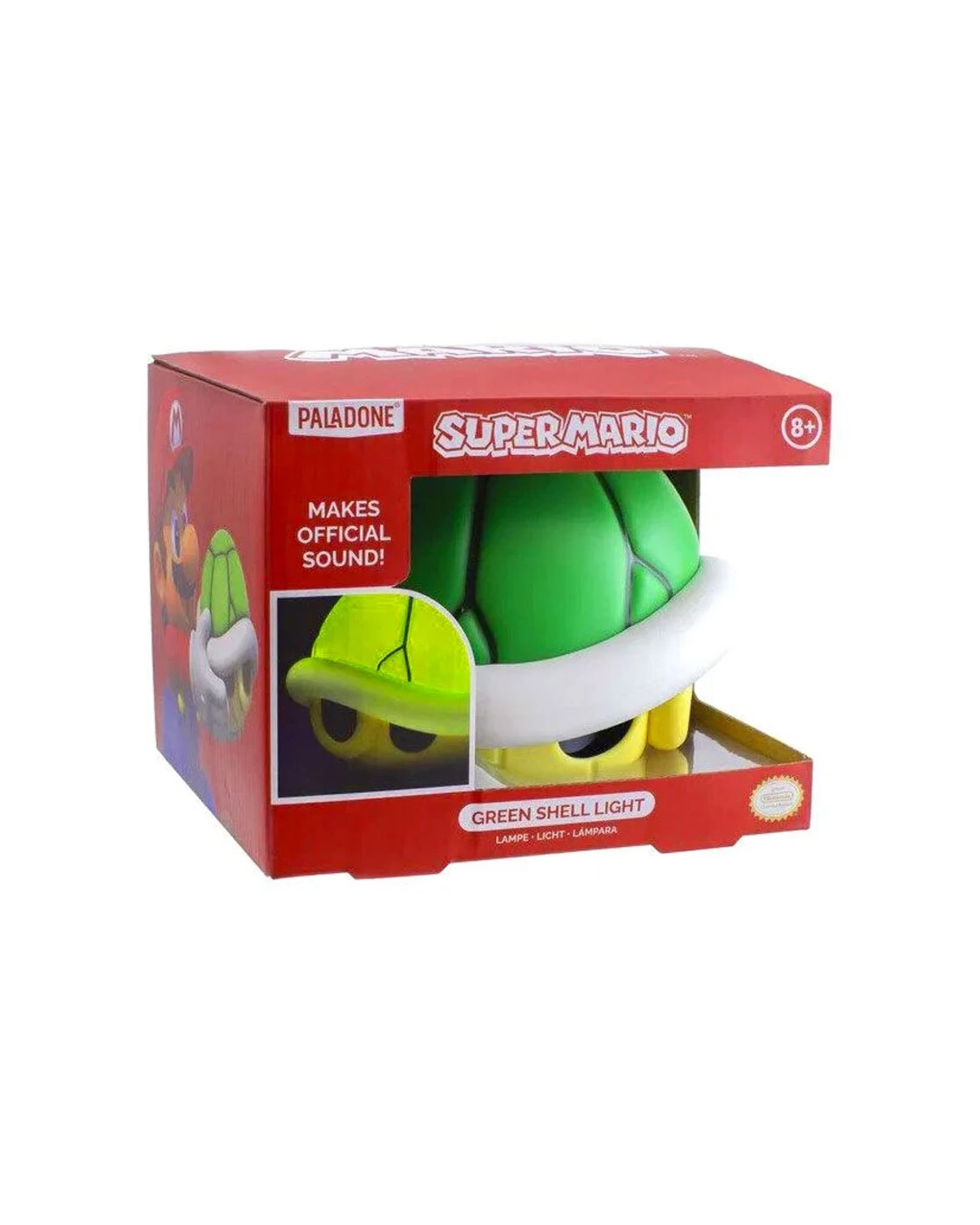 1 Nintendo Green Shell Light Kids Bedroom Decor Super Mario Portable 12cm 8 Plus - Green, 1 of 2