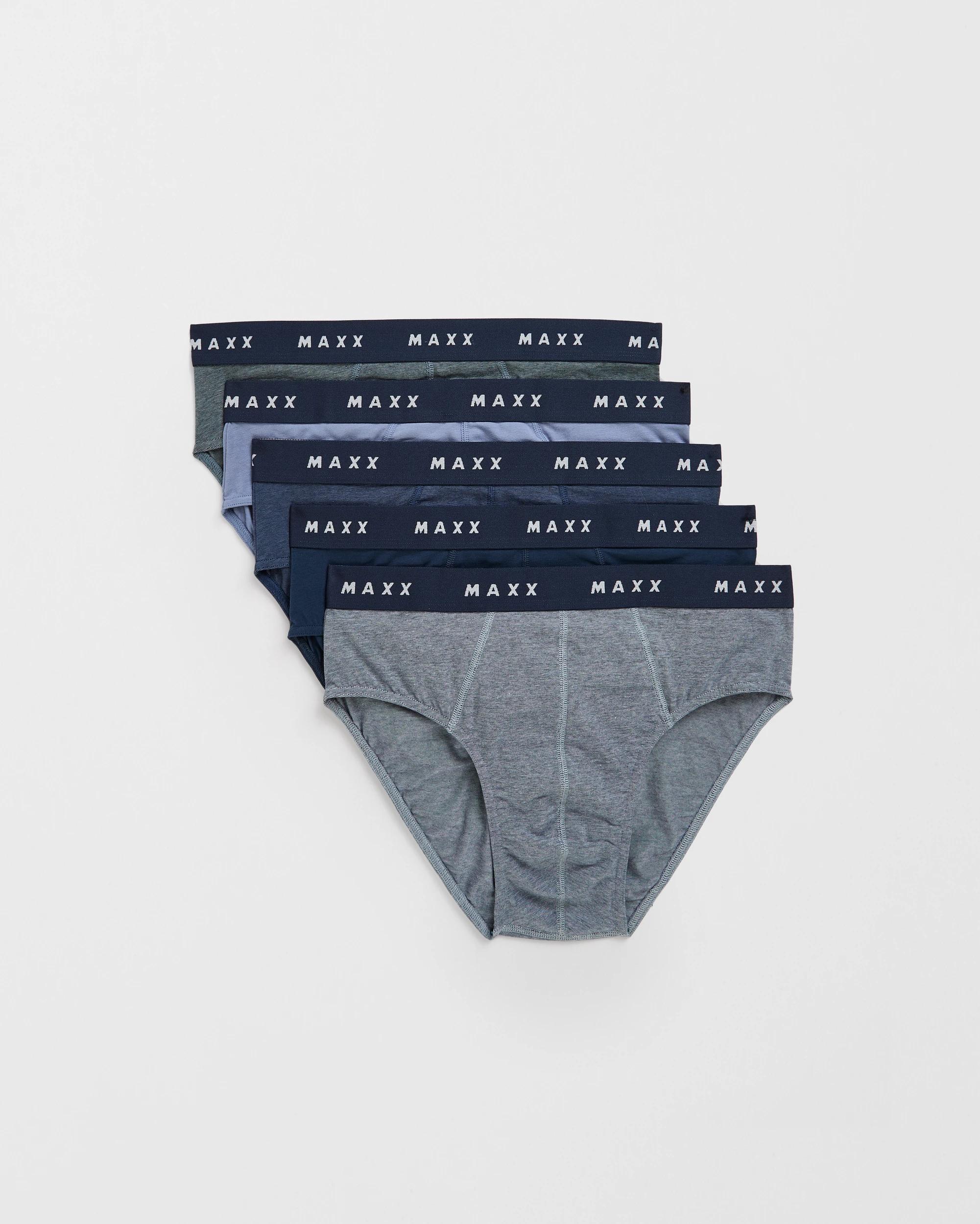 1 Maxx Australian Cotton 5 Pack Hipster Briefs MULTI STRIPE, 1 of 5