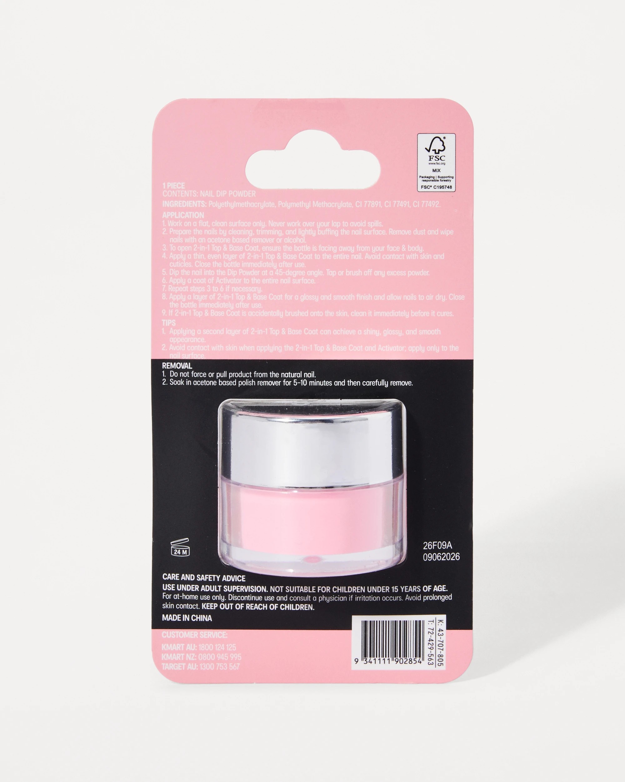 4 OXX Beauty Nail Dip Powder - Pink, 4 of 4