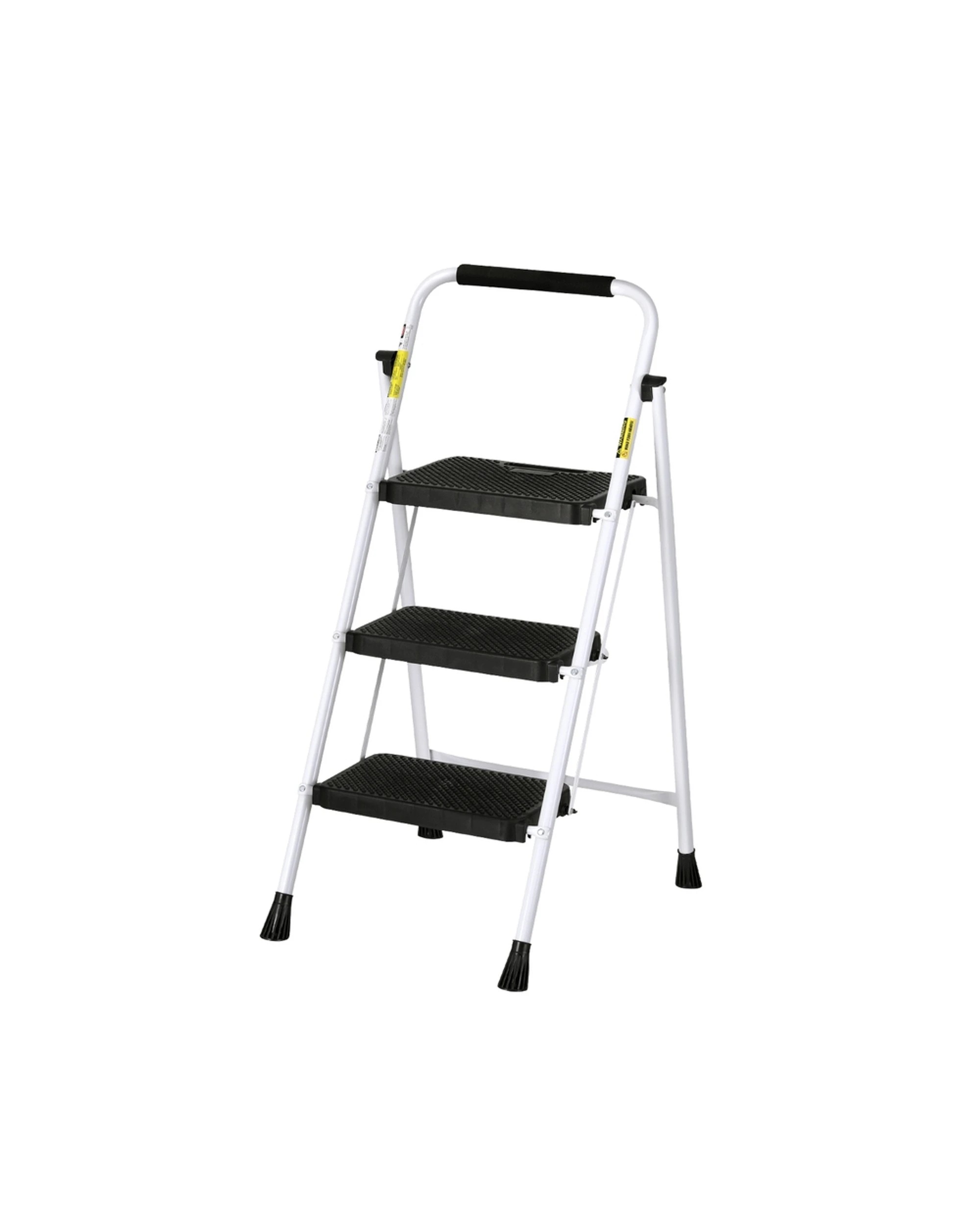 1 Giantz 3 Step Ladder Multi-Purpose Folding Steel Light Weight Platform - Multi, 1 of 4