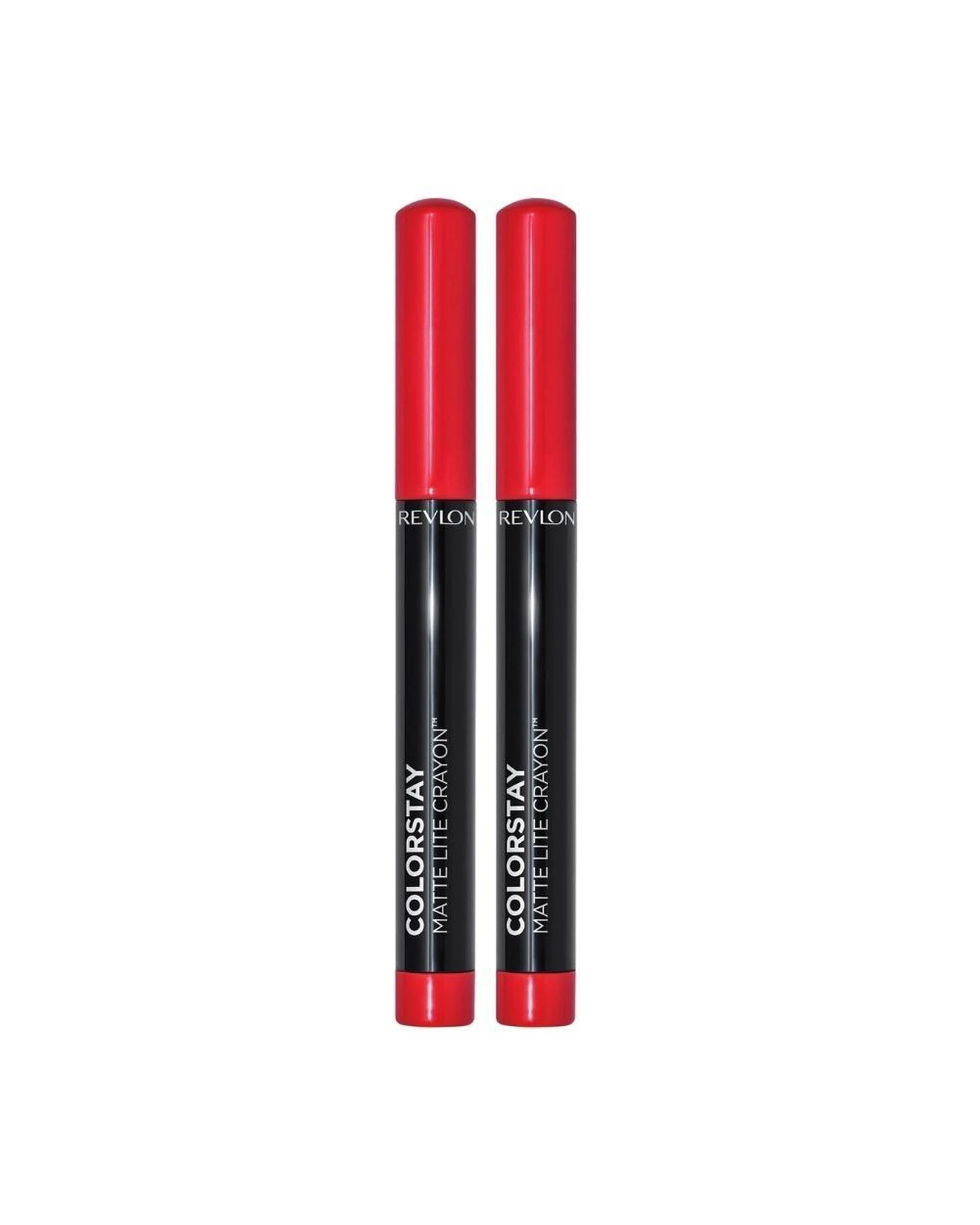1 2 x Revlon ColorStay Matte Lite Crayon 1.4g - 010 Air Kiss - Red, 1 of 1