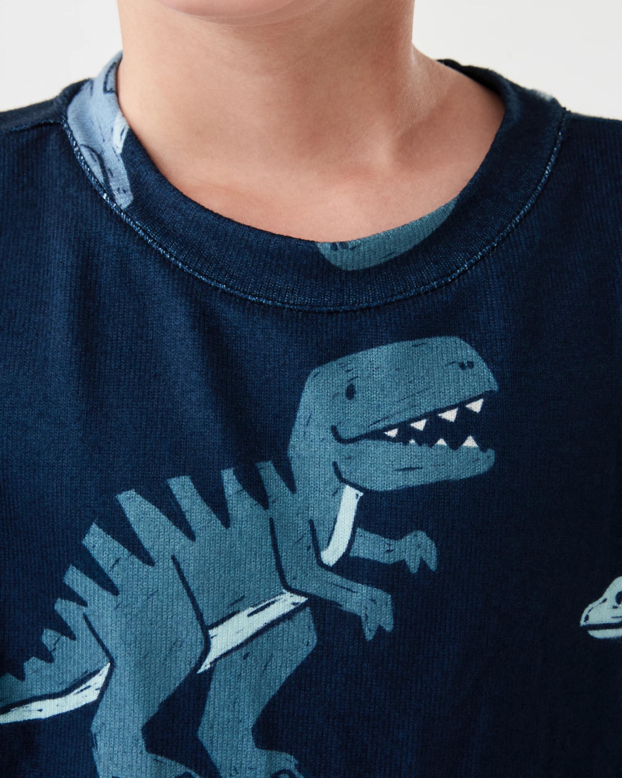 4 Hacci Pyjama Set Nvy Dino, 4 of 5