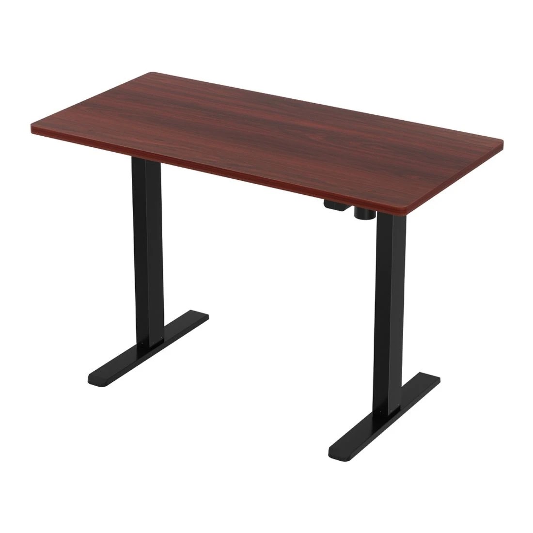 1 Artiss Standing Desk Motorised Walnut 140CM - Brown, 1 of 7
