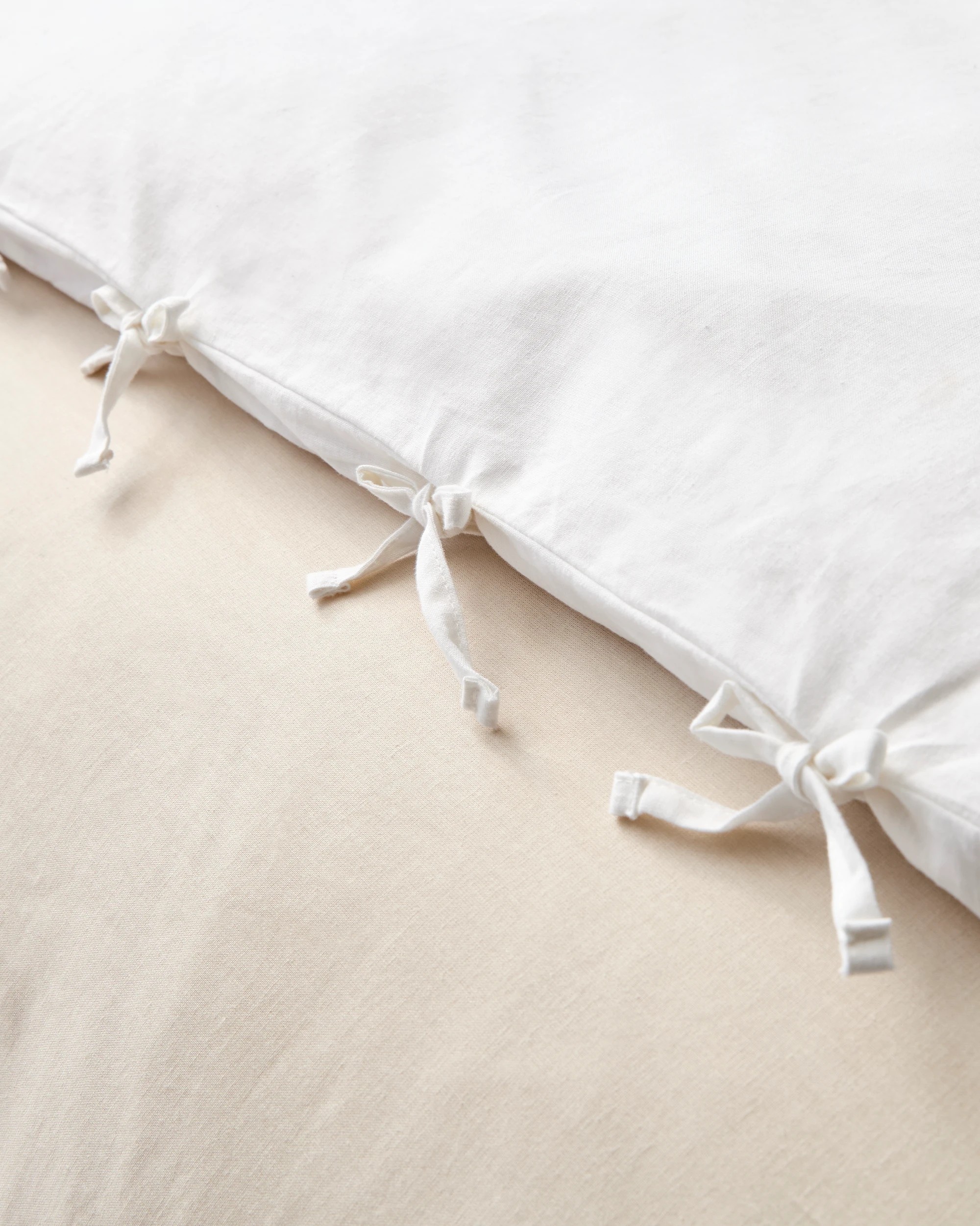 4 Target Laynie Linen/Cotton Quilt Cover Set - Super King Bed - Natural, 4 of 5