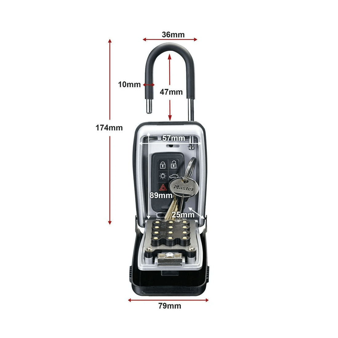 2 Master Lock Portable Combination Lock Key Safe, 2 of 10