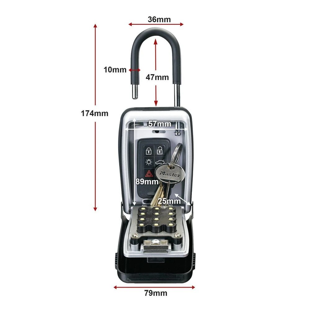 2 Master Lock Portable Combination Lock Key Safe, 2 of 10