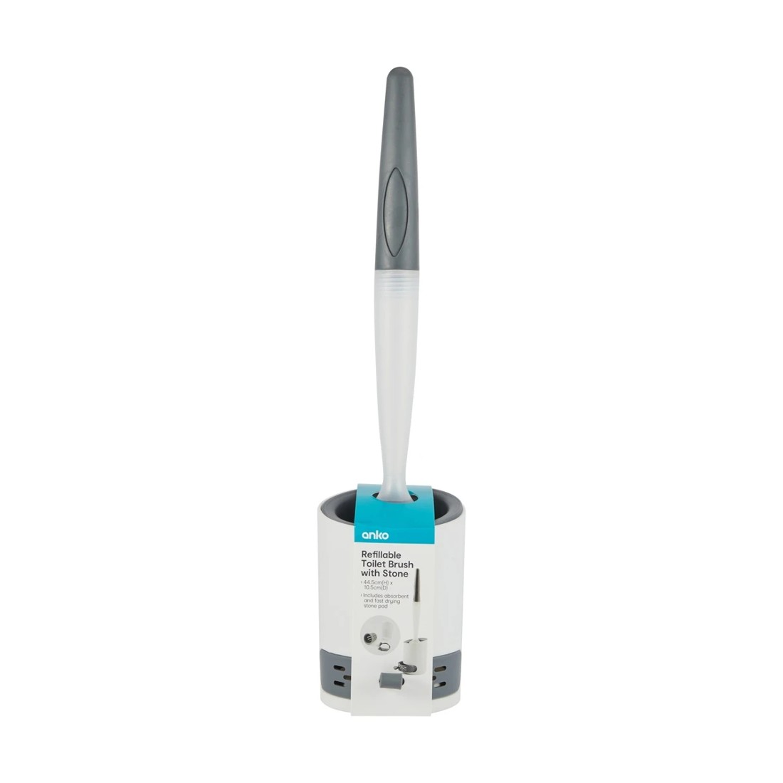9 Refillable Toilet Brush with Stone, 9 of 10