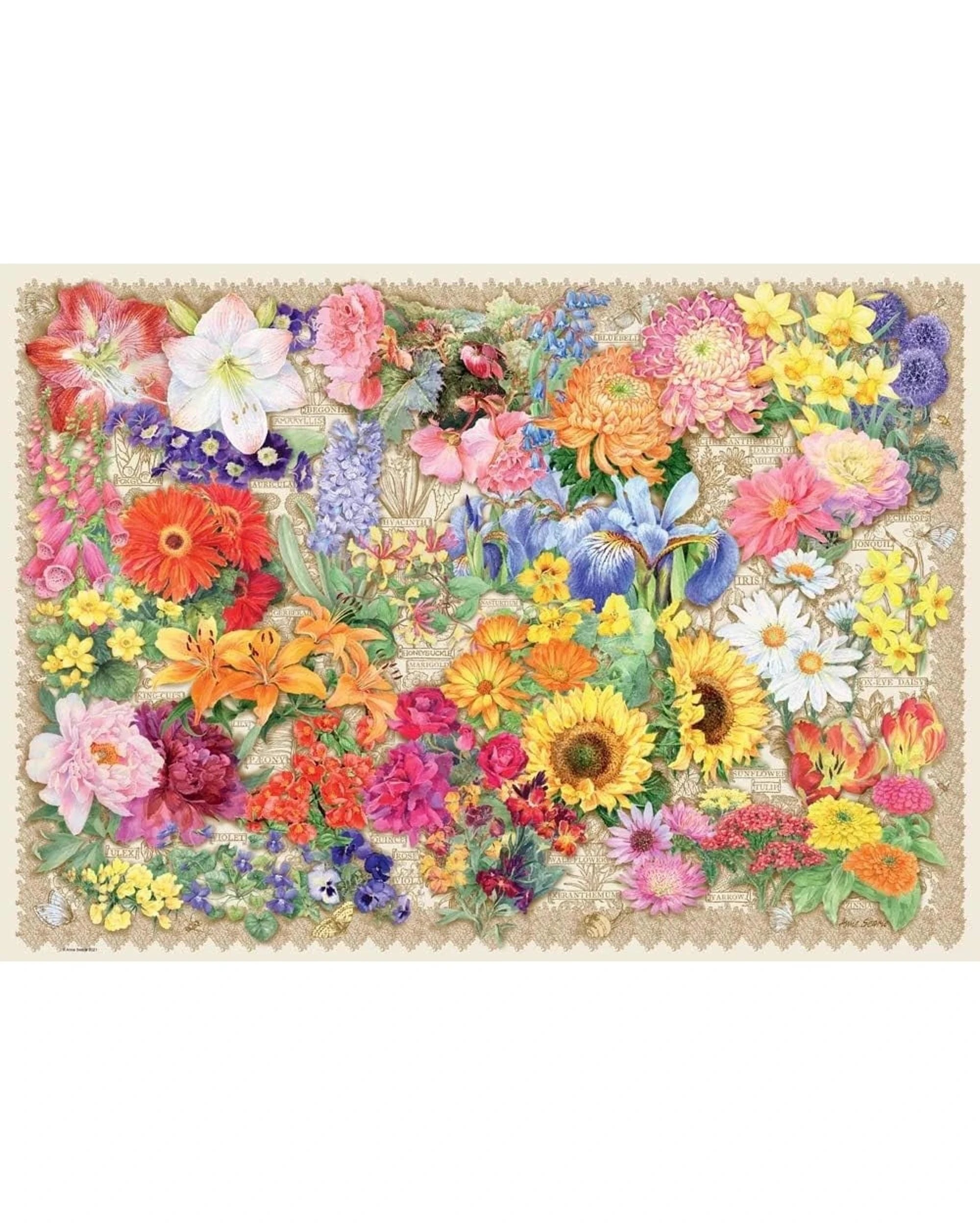 2 Ravensburger Blooming Beautiful Puzzle 1000 Piece Puzzle, 2 of 2