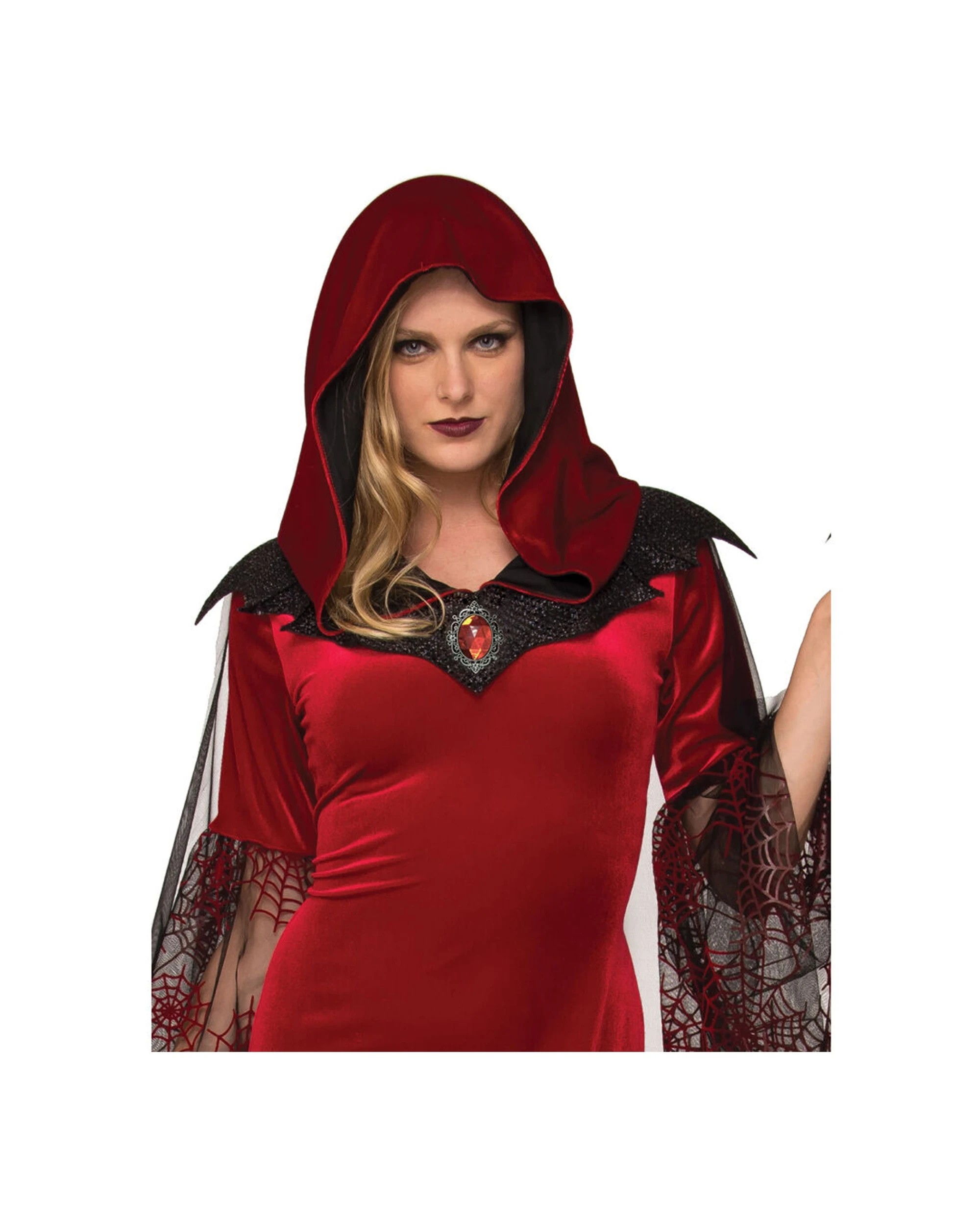2 Rubies Bat Mistress Vampiress Women Dress Up Costume Size Standard - Multi, 2 of 3