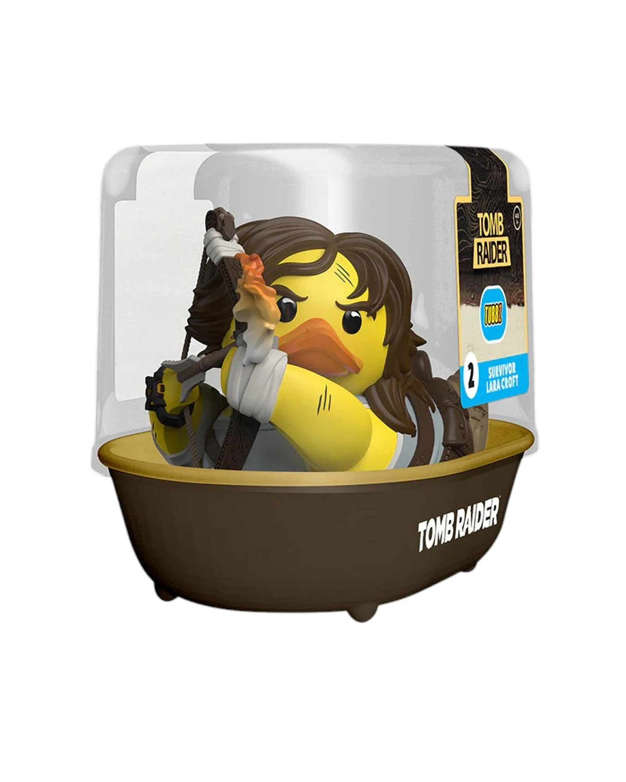 1 Tubbz Tomb Raider Survivor Lara Croft First Edition Cosplaying Duck Figure, 1 of 5