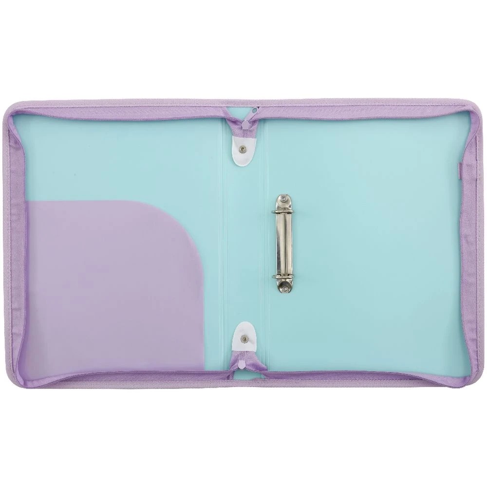 4 Otto A4 2 D-Ring Zipper Binder Mint, 4 of 5