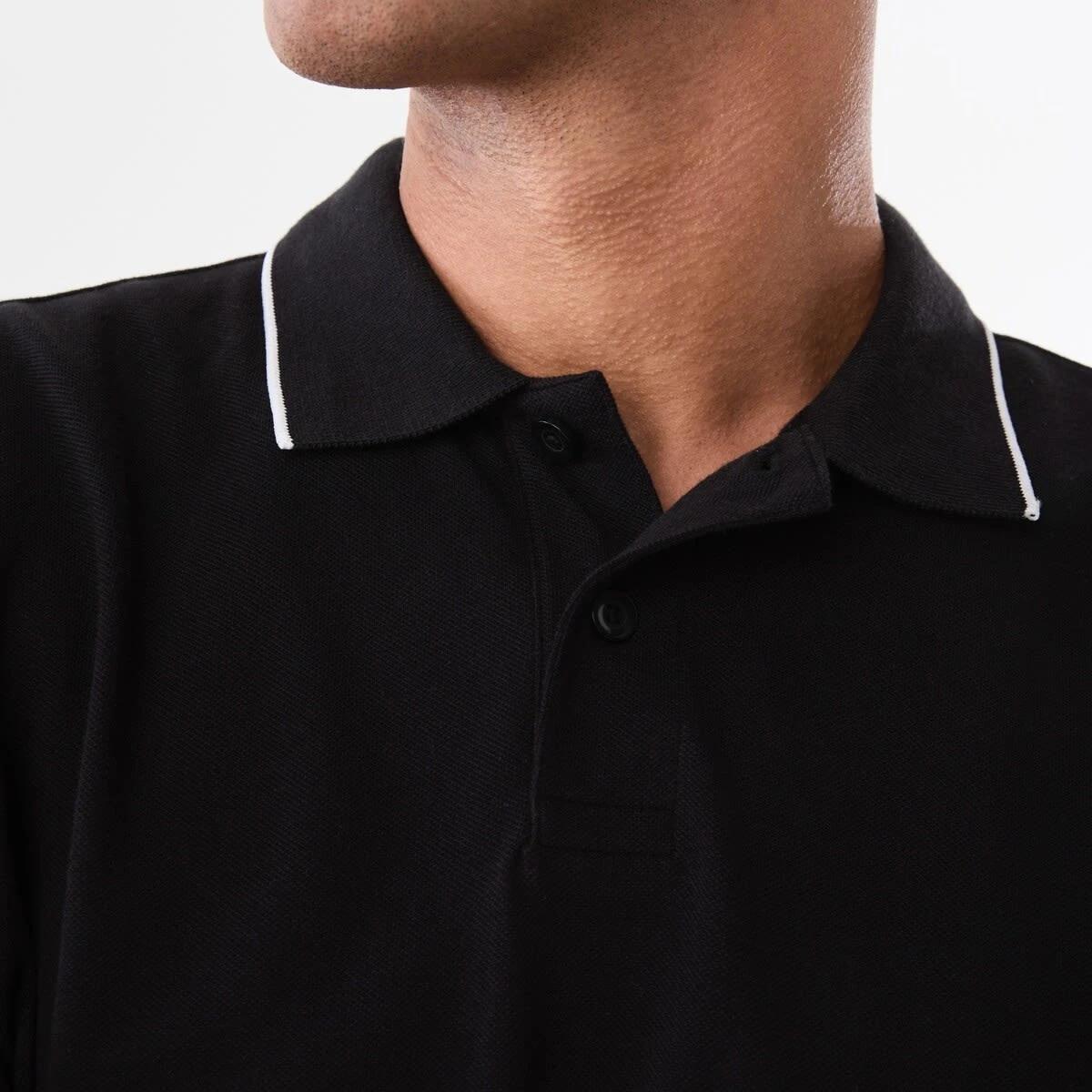 5 Pique Polo Shirt BLACK, 5 of 5