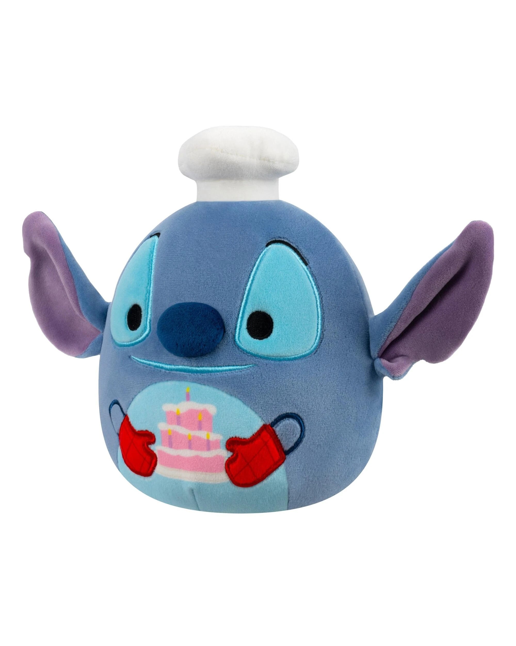 3 Squishmallows Disney Stitch Chef with Cake 10 inch Plush - Blue, 3 of 4