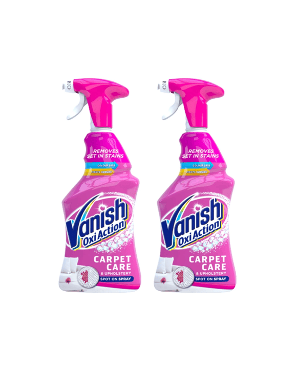 Vanish Oxi Action 500Ml Carpet & Upholstery Stain Remover Spray Spring Flowers X2