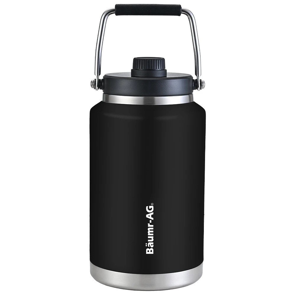 1 Baumr-AG 3.8L Insulated Stainless Steel Water Bottle - Black, 1 of 1