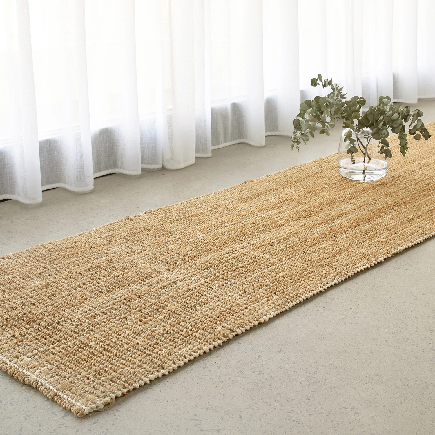 1 Common Ground Rugs Cadence Marlo 400x80cm - Large Runner Hand Loomed Jute Rug - Brown, 1 of 6