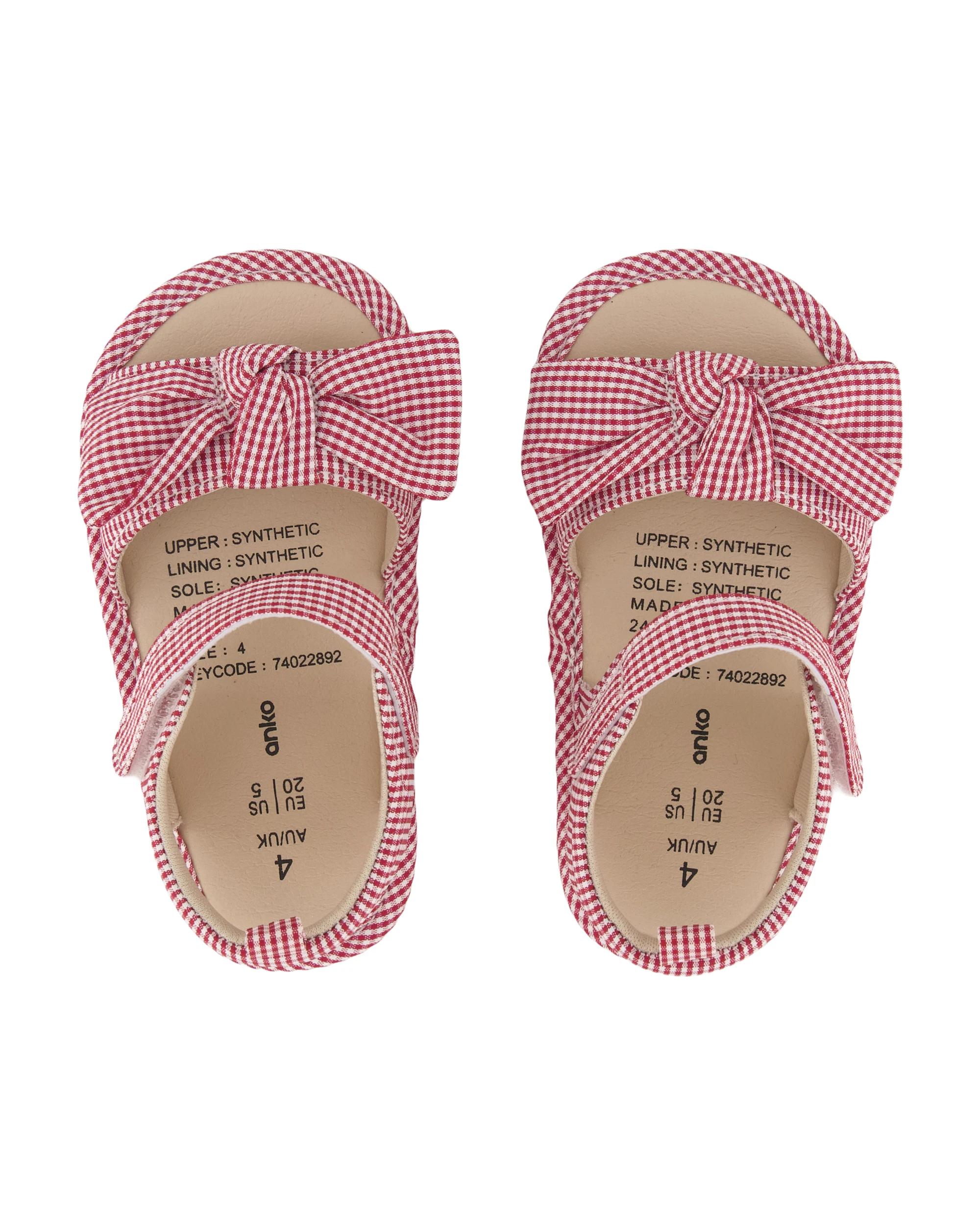 3 Baby Sandals Gingham, 3 of 4