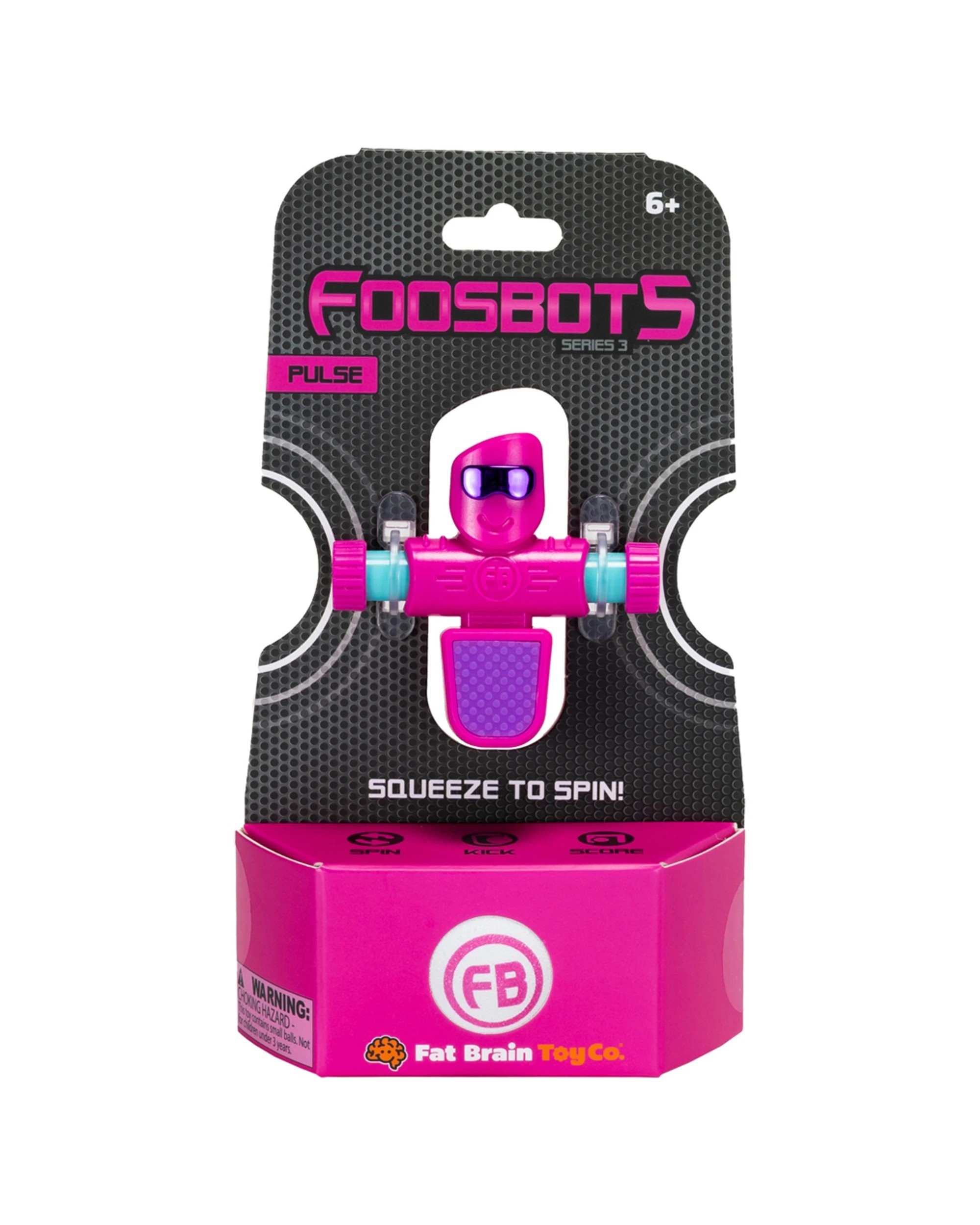 2 TOMY Foosbots Series 3Pulse Kids Play Toy Set Spin Kick Fast - Multi, 2 of 6