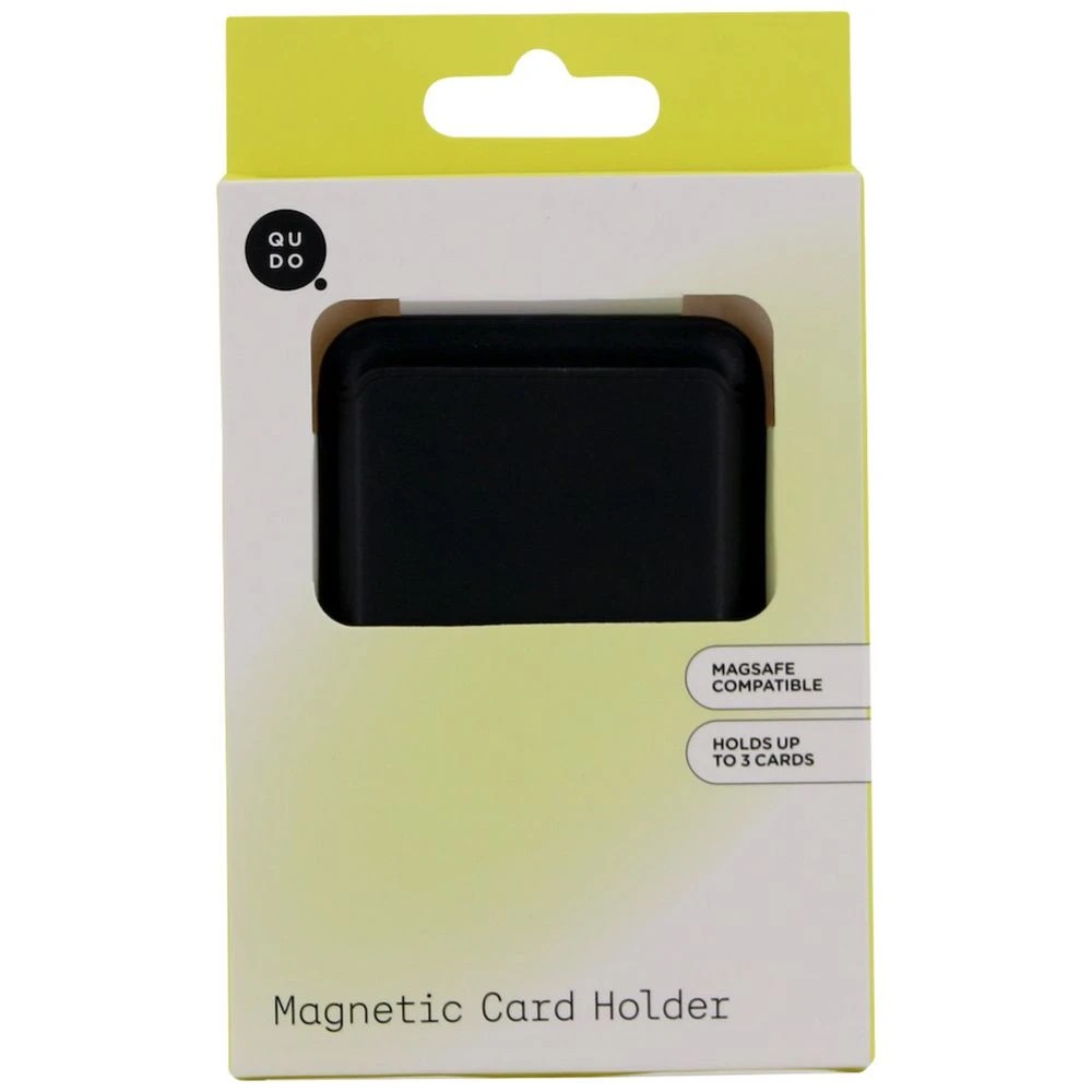 5 Qudo Magnetic Card Holder Black, 5 of 7
