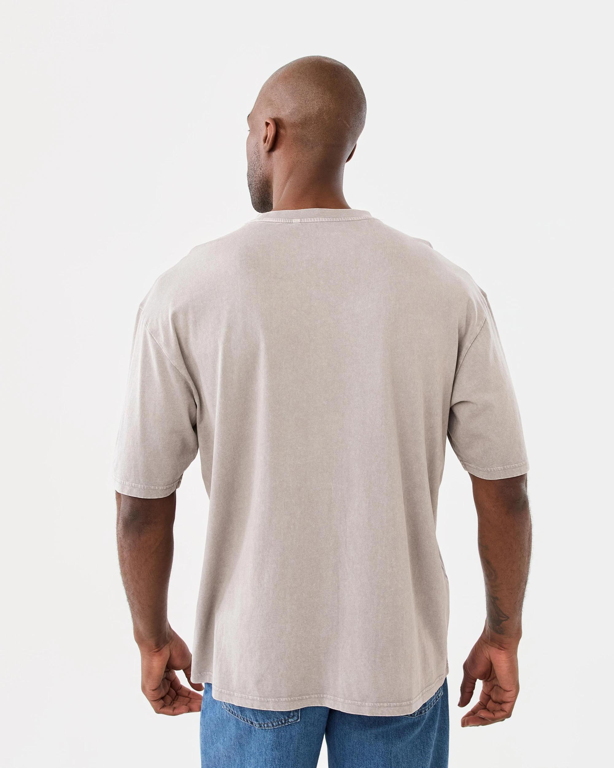 3 Oversized Acid Wash T-shirt Gry Strm, 3 of 5