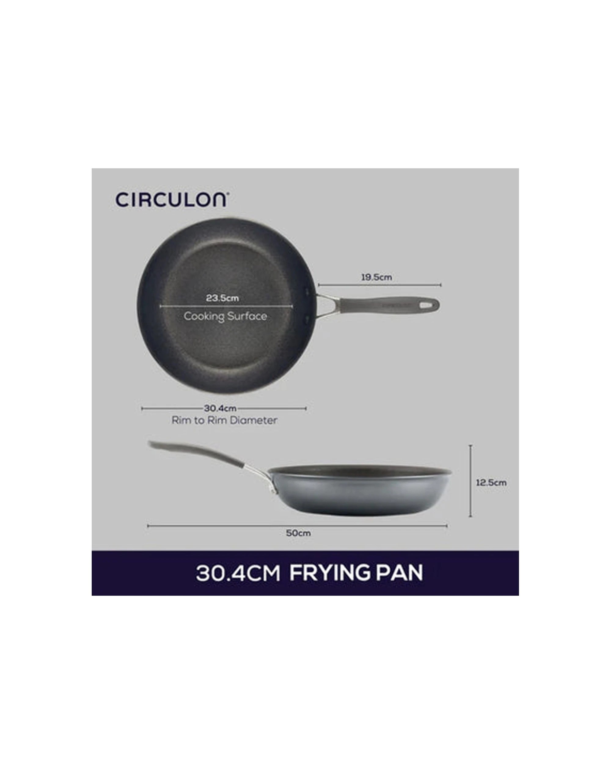 2 Circulon ScratchDefense Extreme Nonstick 30.4cm Induction Open Stirfry Pan - Plain, 2 of 3
