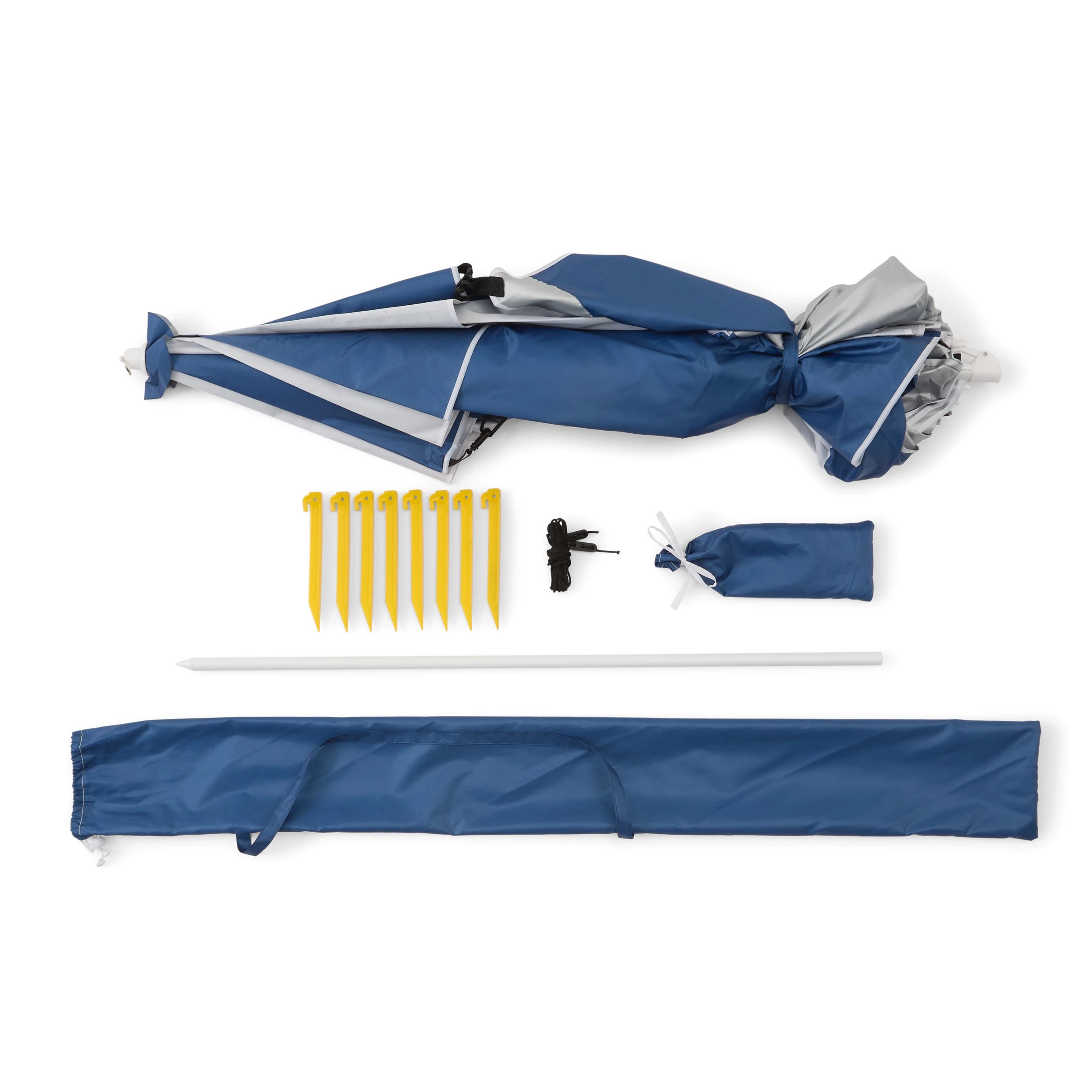 9 Sunshade Umbrella - Blue Stripe, 9 of 10