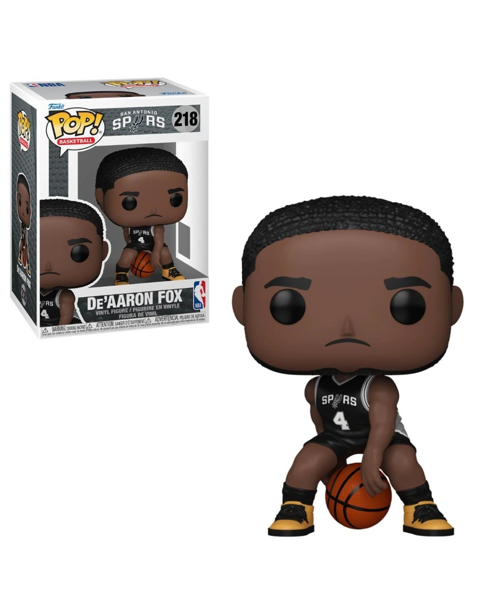 1 NBA Spurs De'Aaron Fox Funko POP! Vinyl, 1 of 3