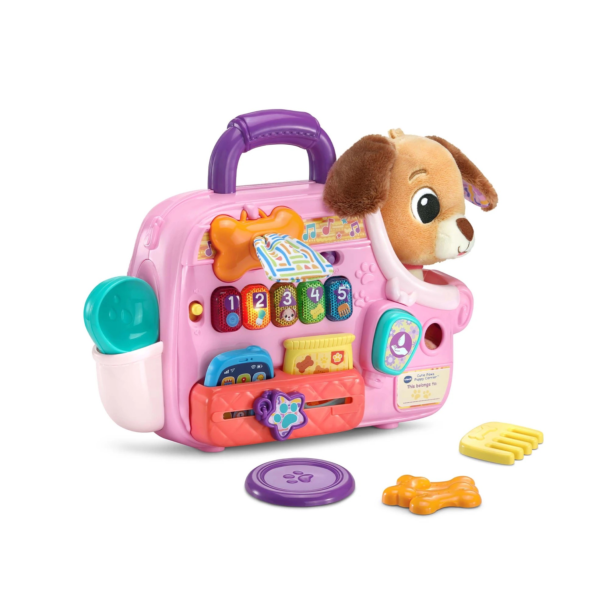 3 VTech Cutie Puppy Carrier - Pink, 3 of 5