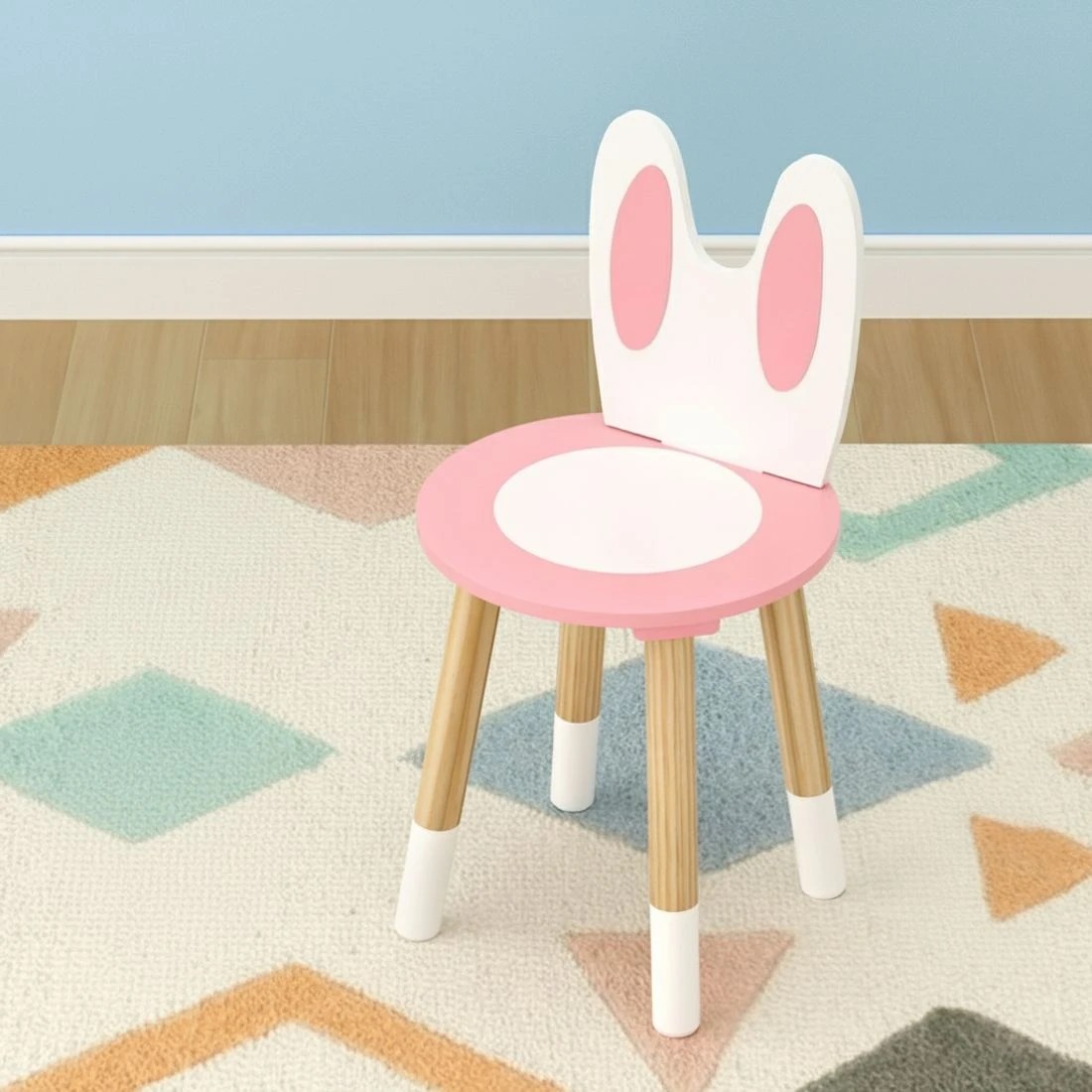 5 1 Set of Keezi Kids Dressing Table Wooden Bunny - Multi, 5 of 5