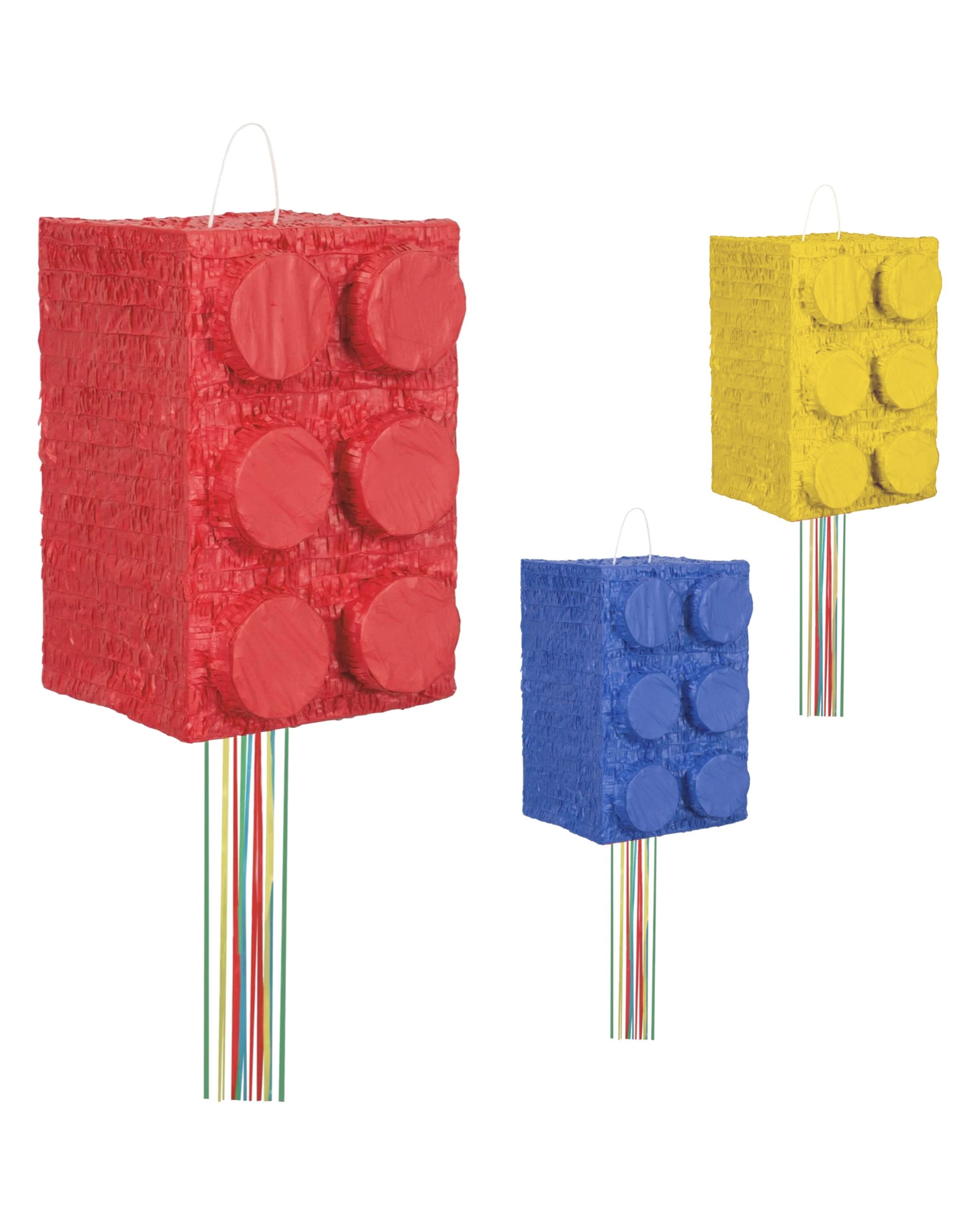 1 Unique Building Brick 3D Pull String Pinata, 1 of 1