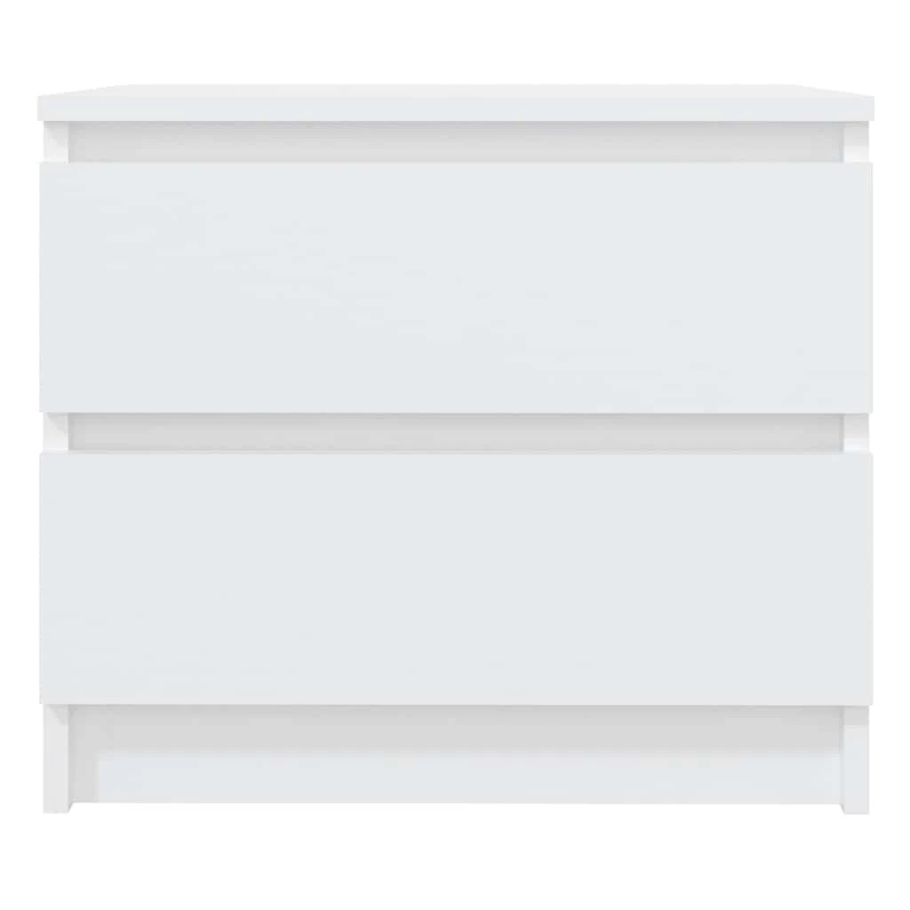 3 vidaXL Bed cabinet Ample Storage - White, 3 of 7