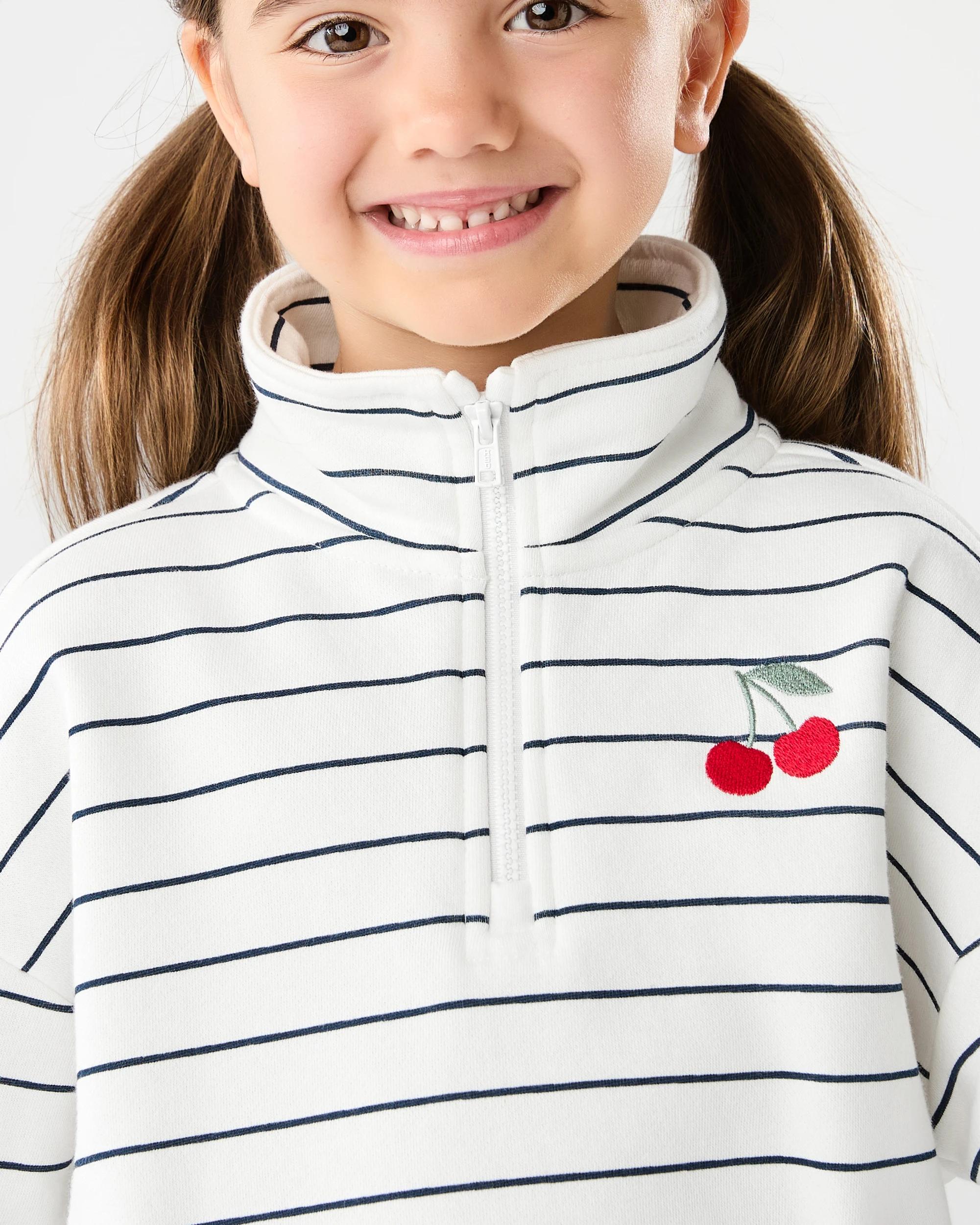 5 Quarter Zip Sweatshirt Mlti Strp, 5 of 7